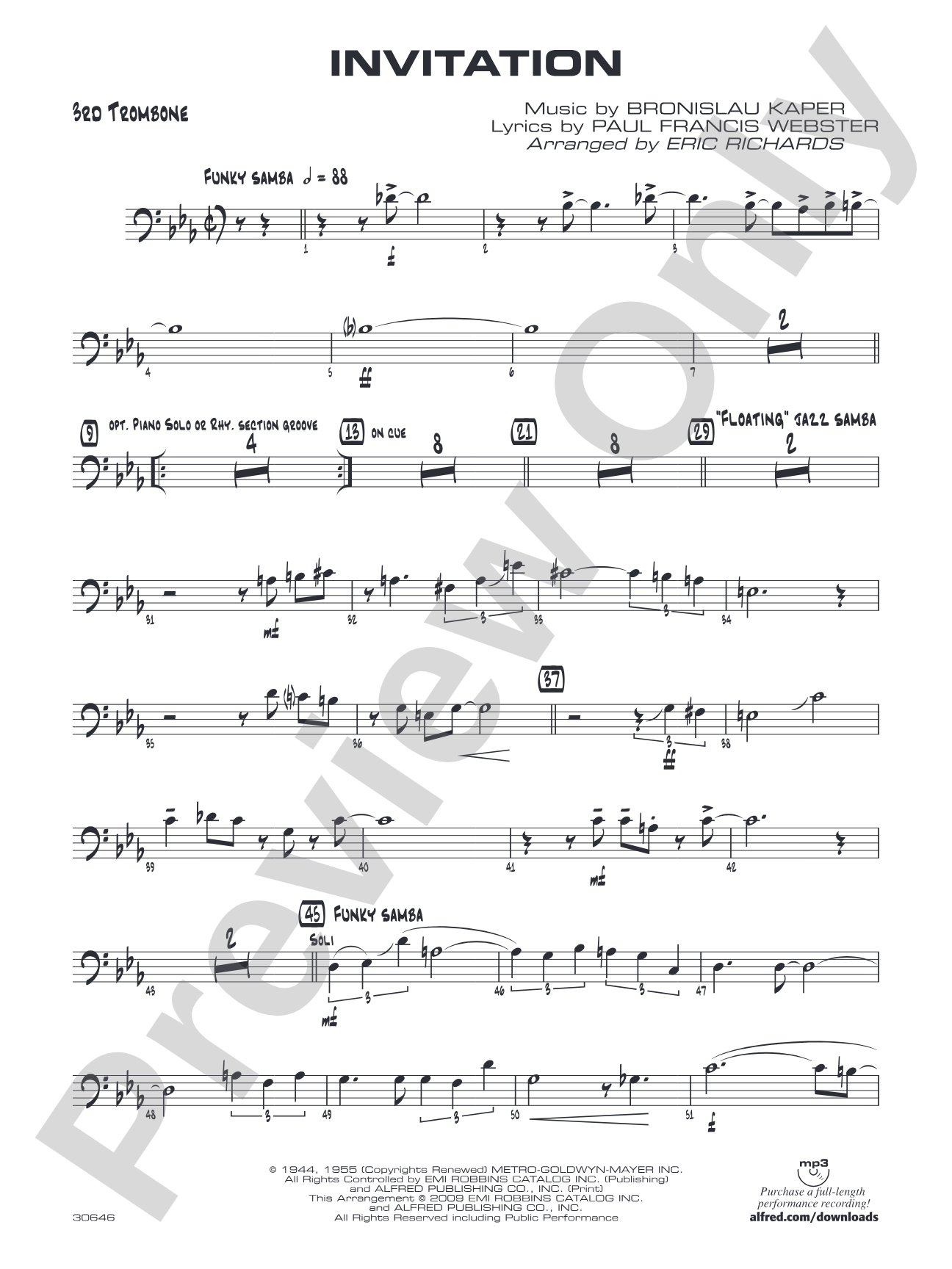 Invitation: 3rd Trombone