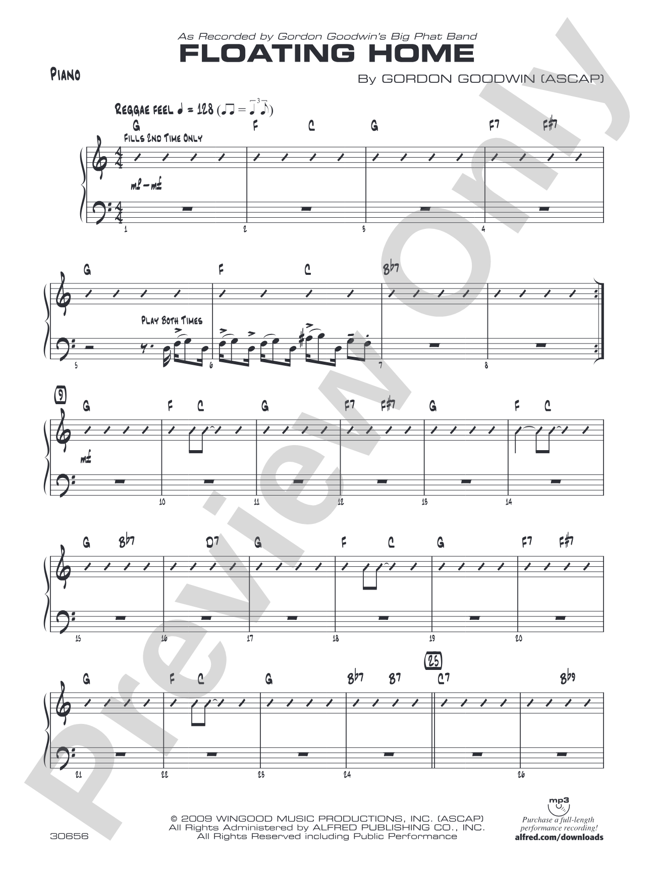 Floating Home: Piano Accompaniment