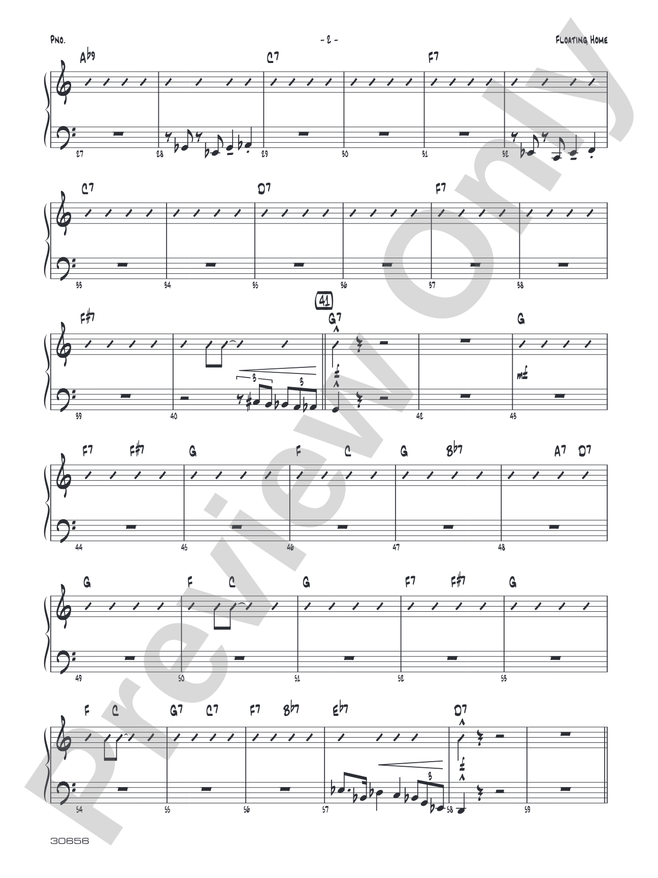 Floating Home: Piano Accompaniment
