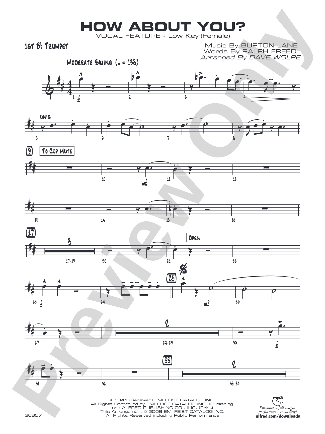 How About You?: 1st B-flat Trumpet