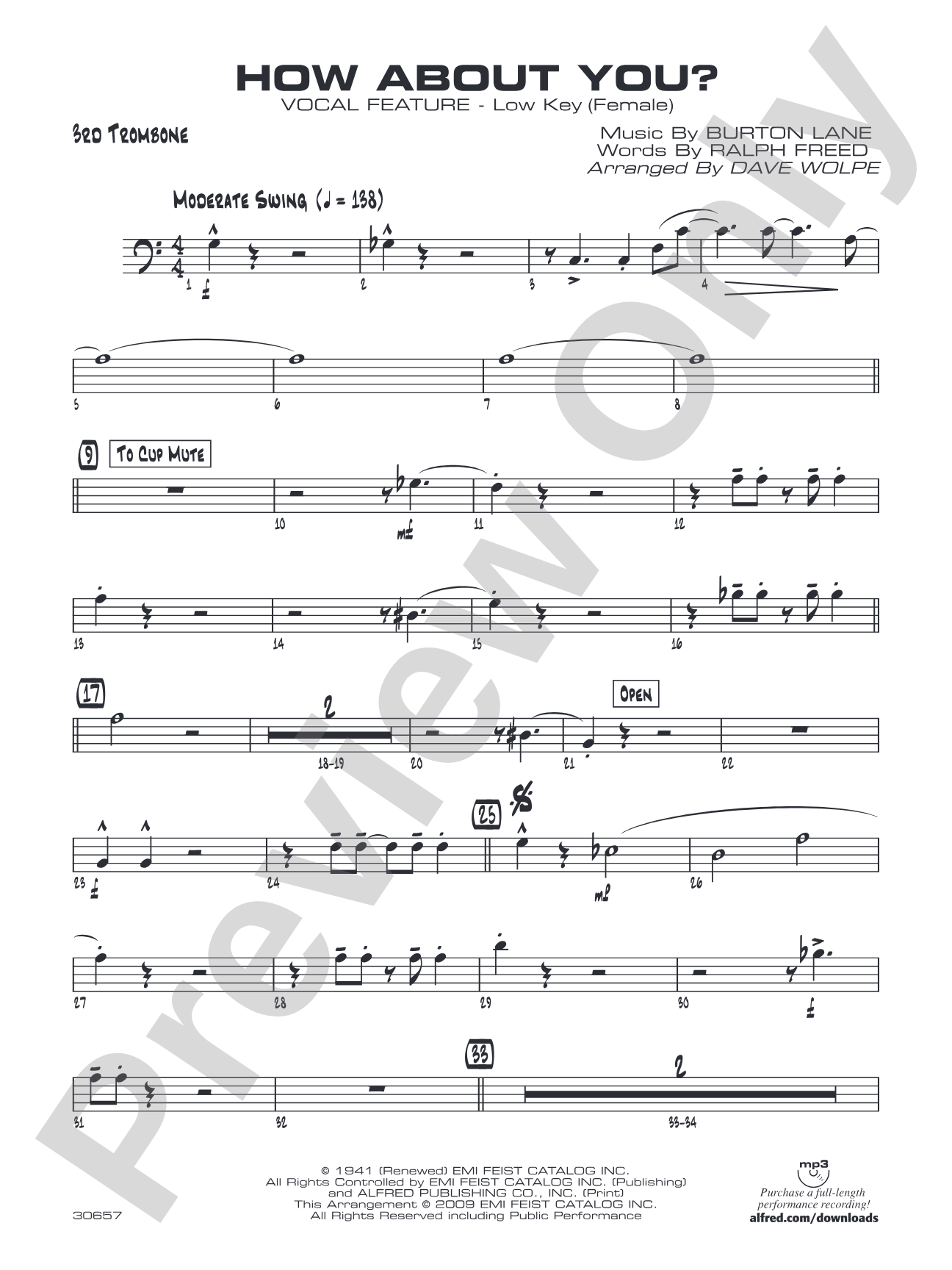 How About You?: 3rd Trombone