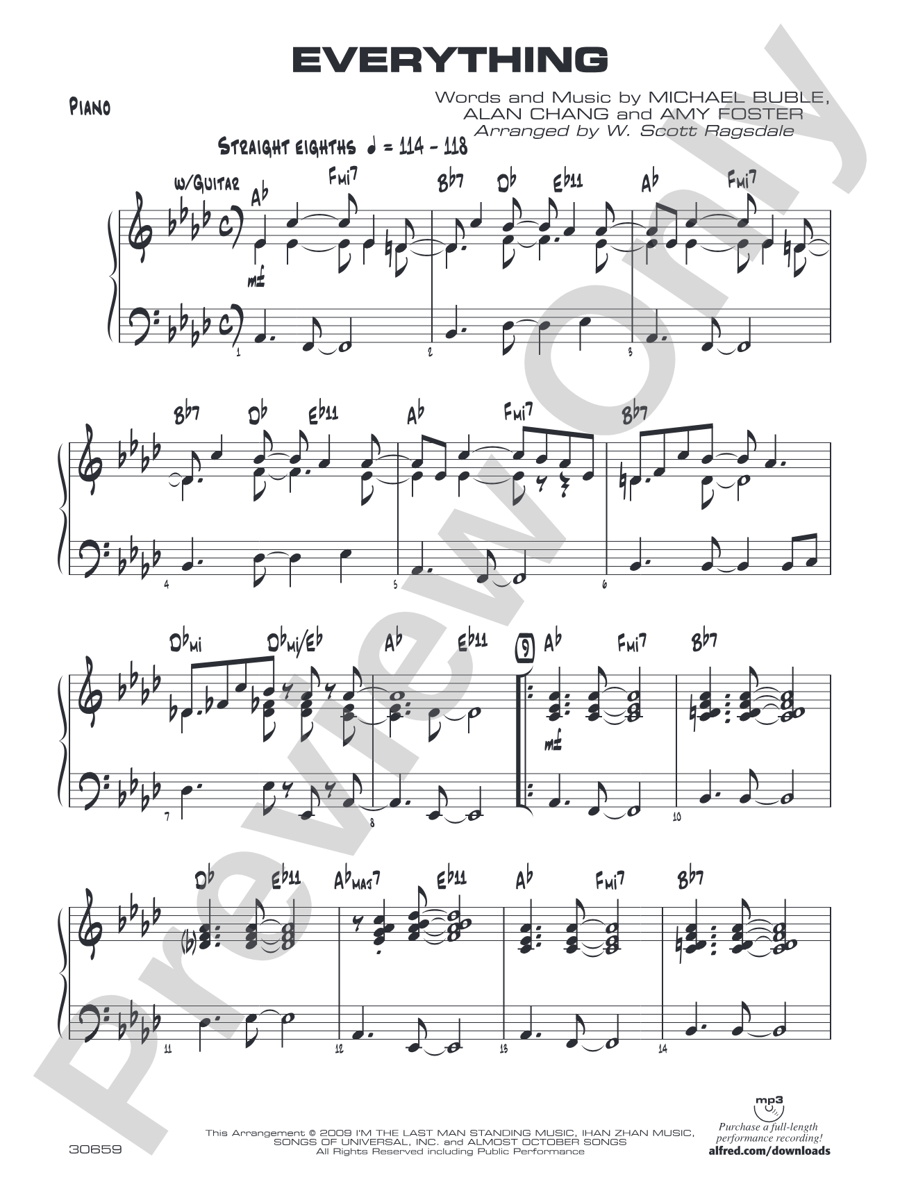 Everything: Piano Accompaniment