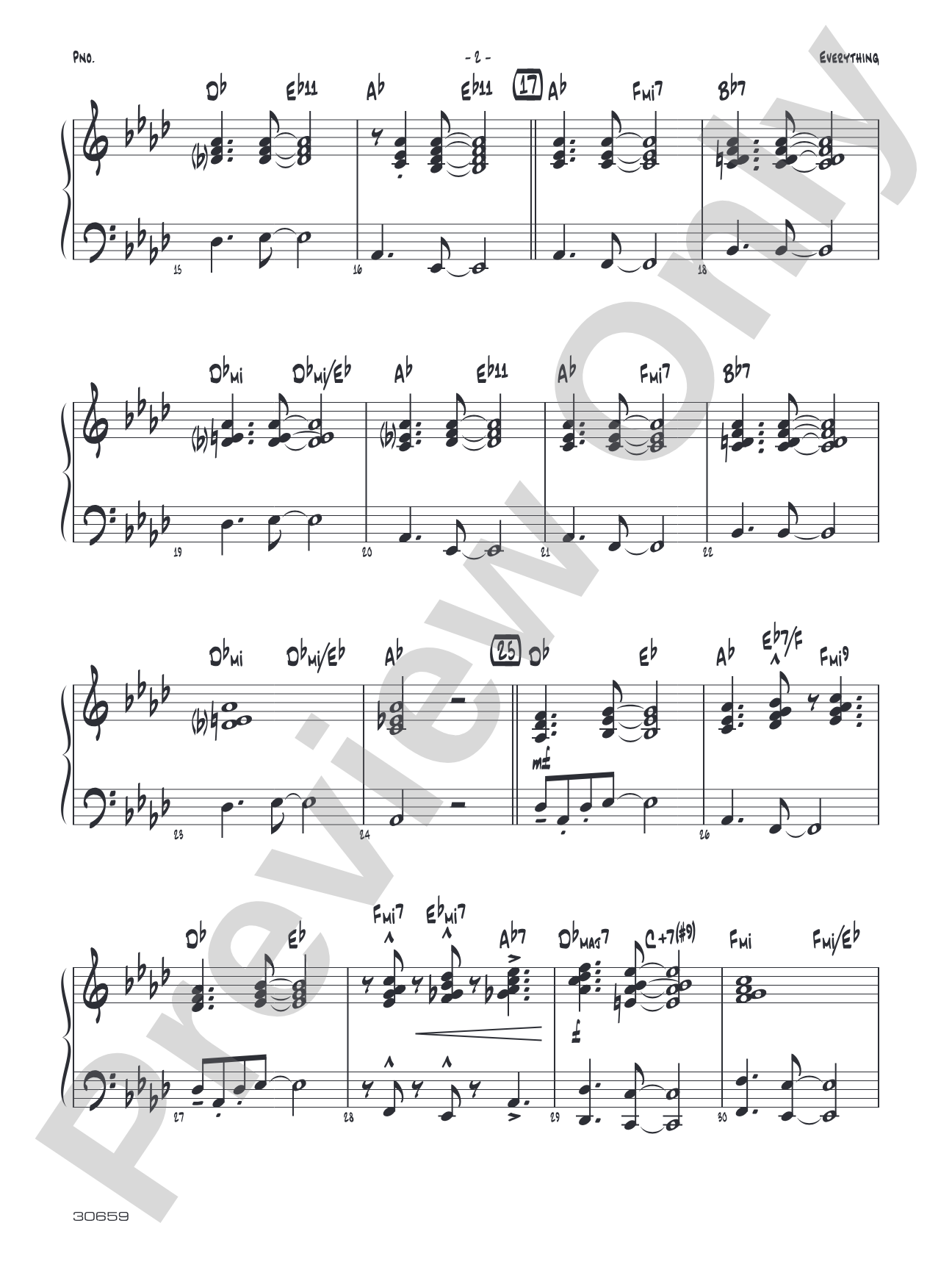 Everything: Piano Accompaniment