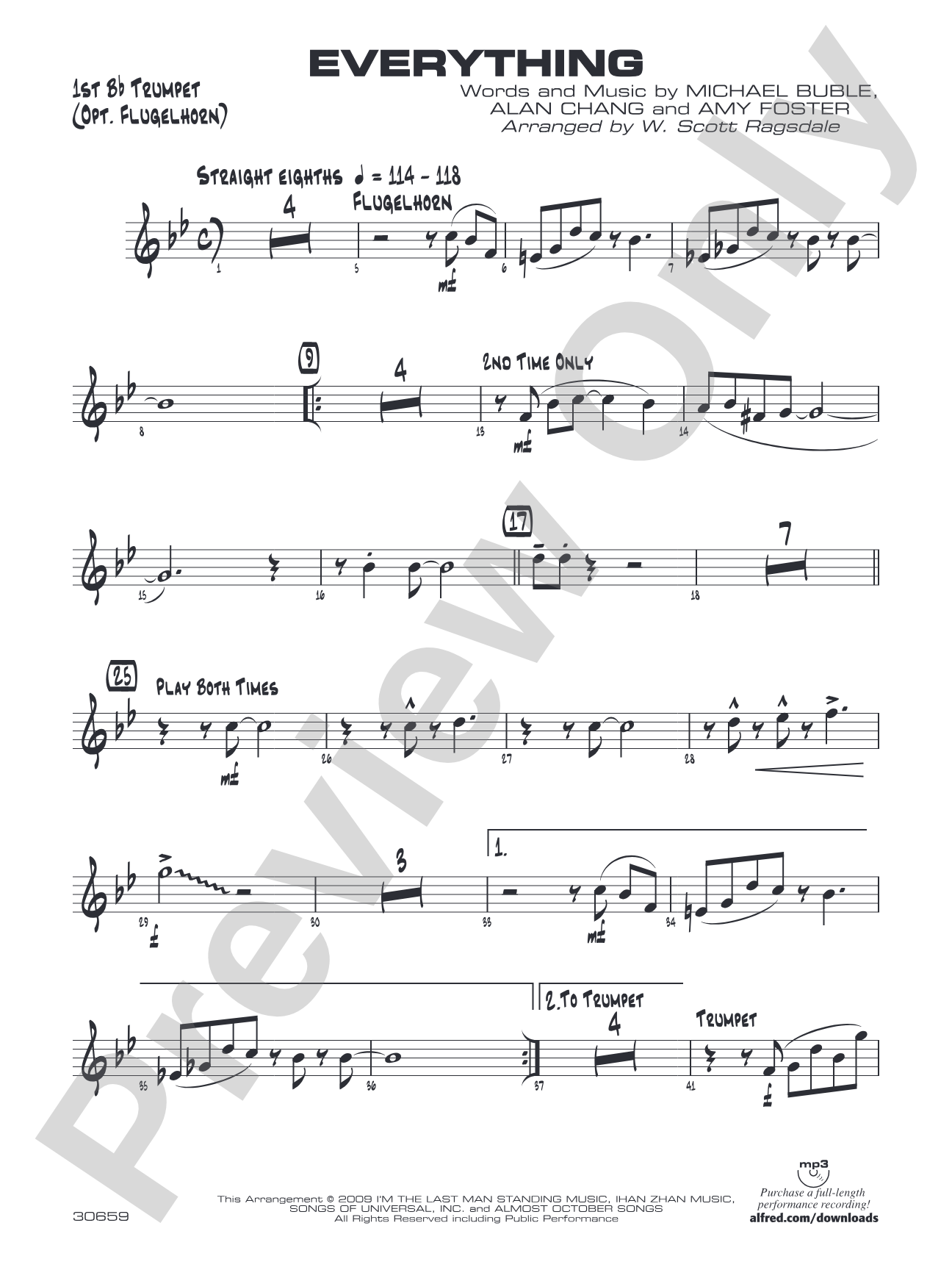 Everything: 1st B-flat Trumpet