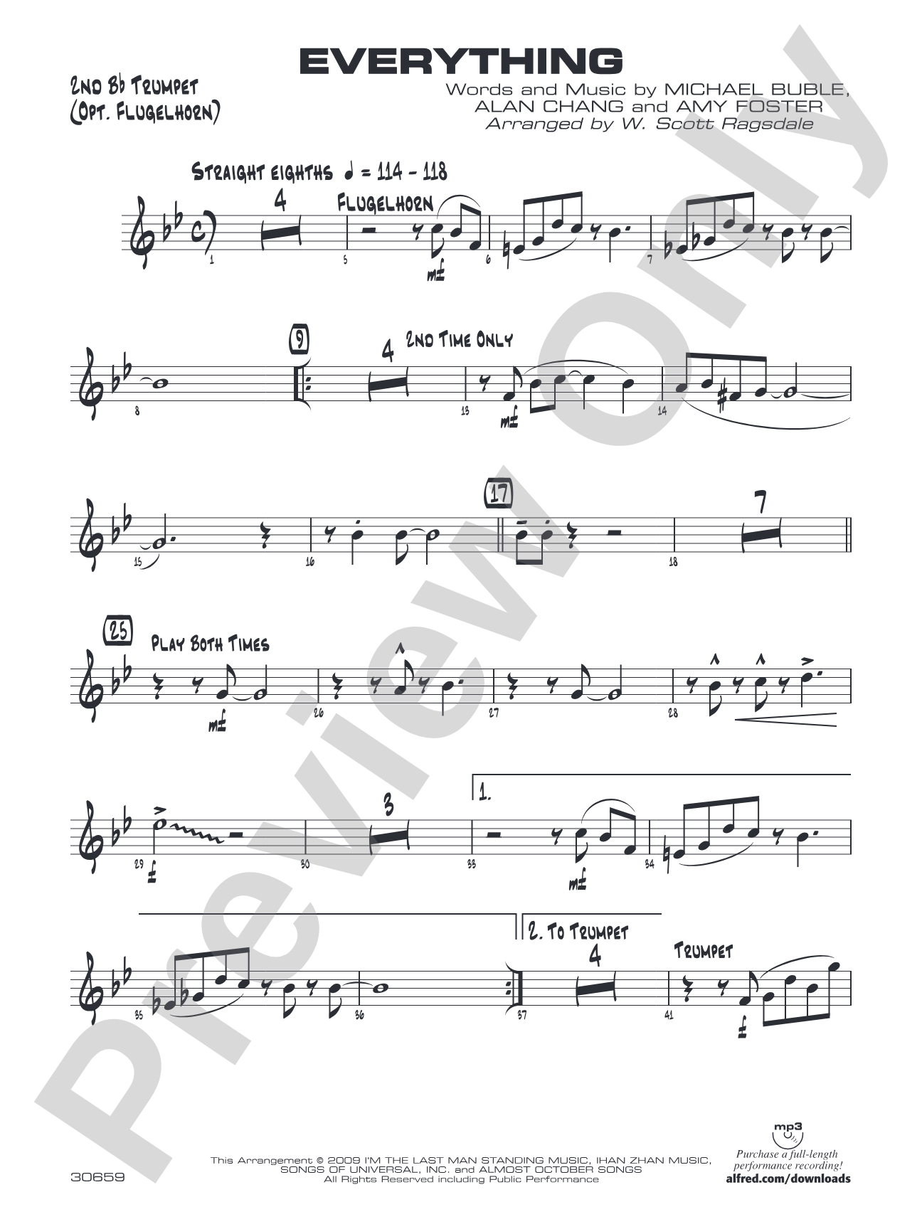 Everything: 2nd B-flat Trumpet
