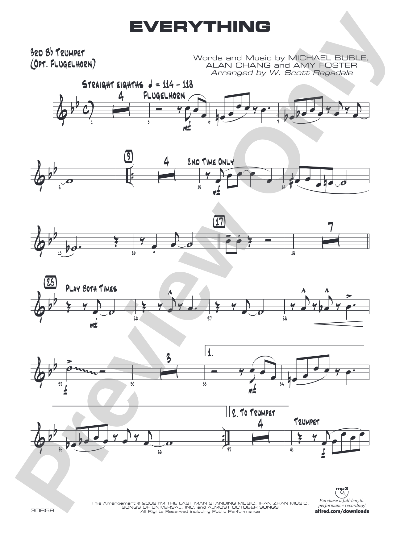 Everything: 3rd B-flat Trumpet