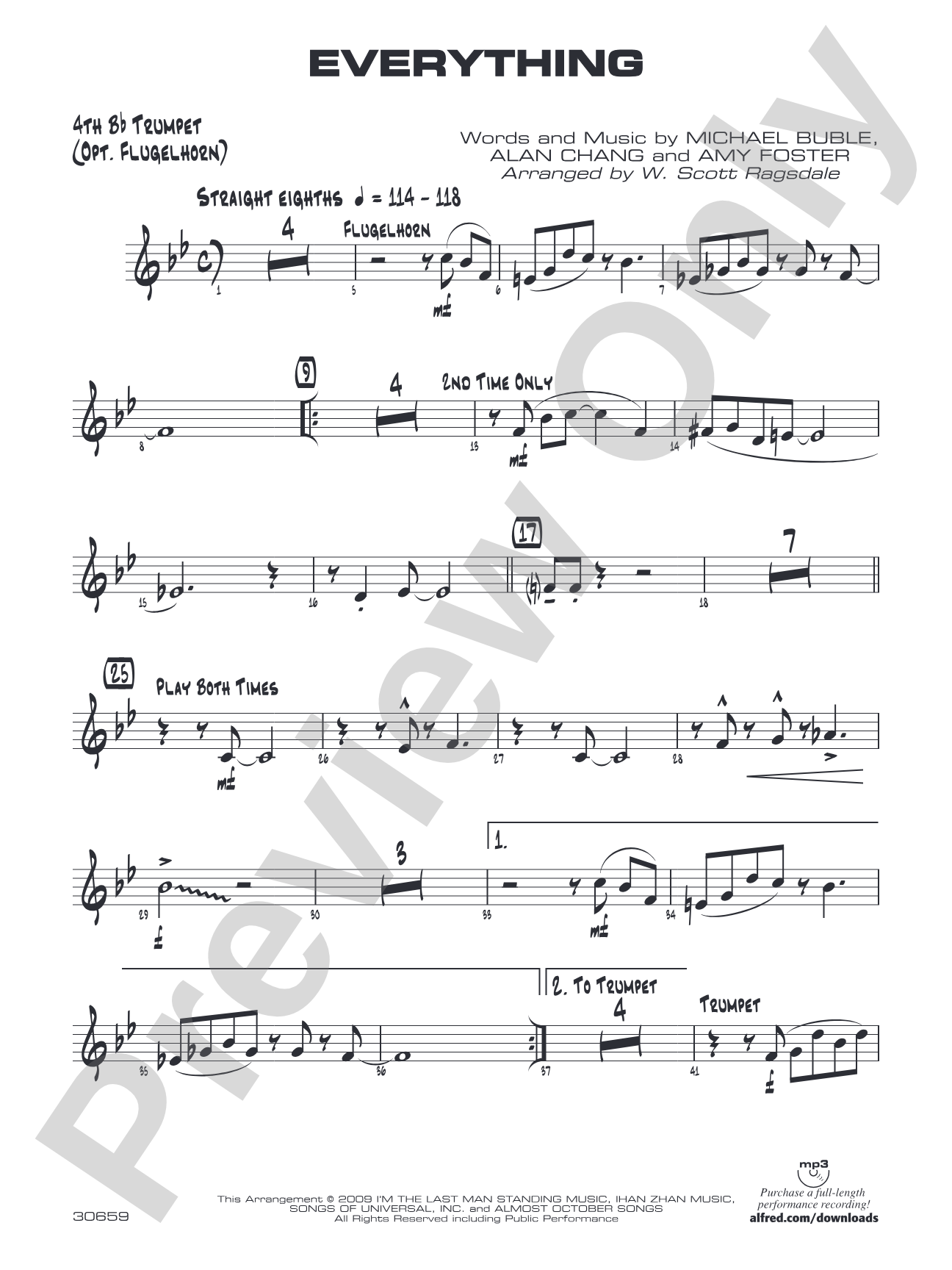 Everything: 4th B-flat Trumpet