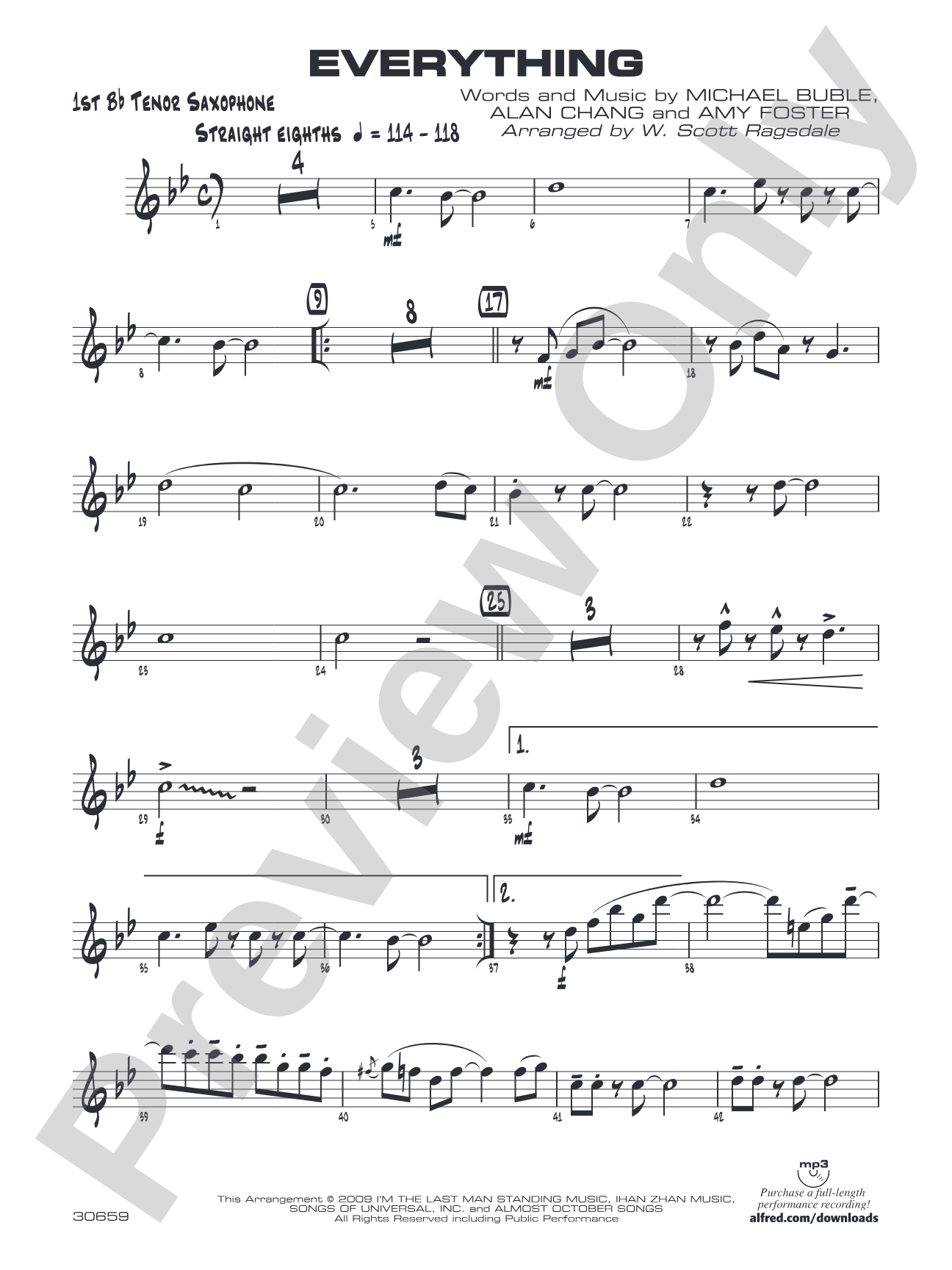 Everything: B-flat Tenor Saxophone