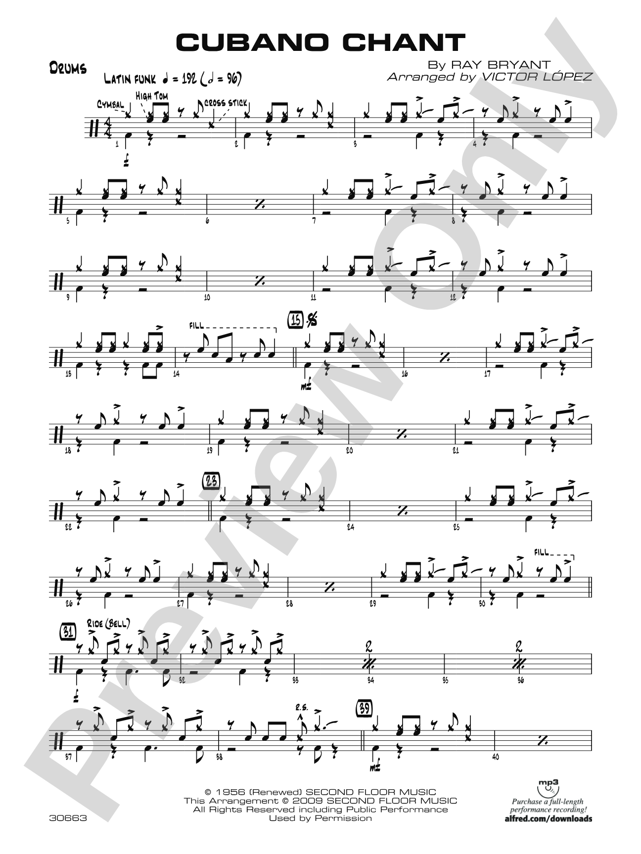 Cubano Chant: Drums