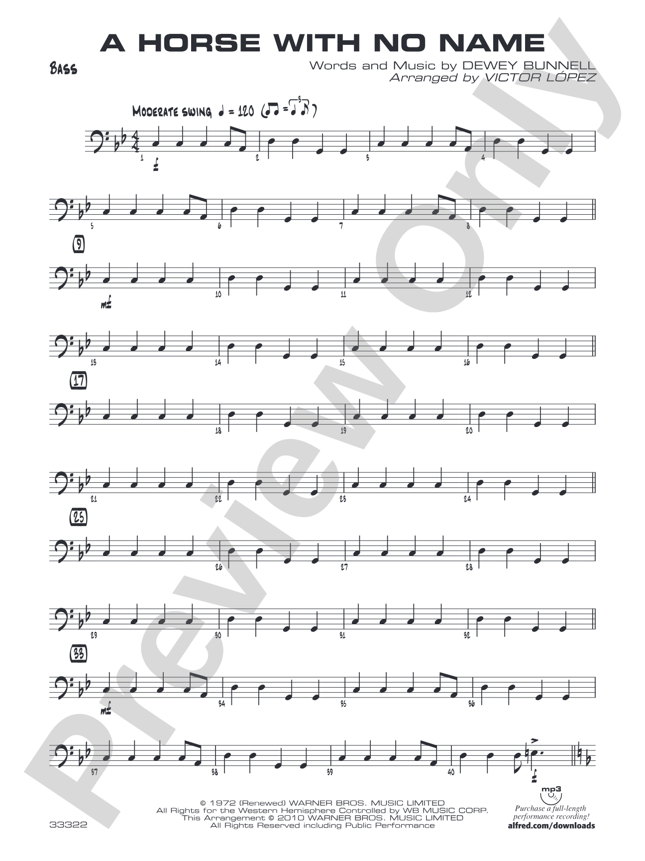 A Horse with No Name: String Bass