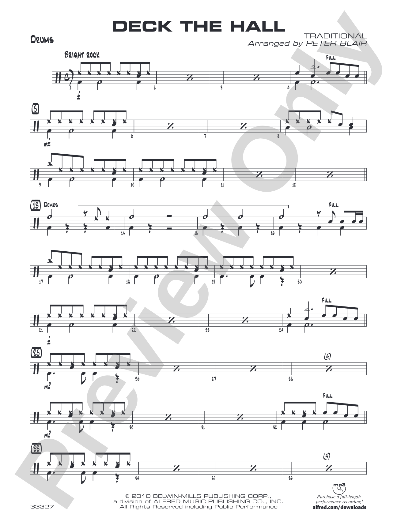 Deck the Hall: Drums