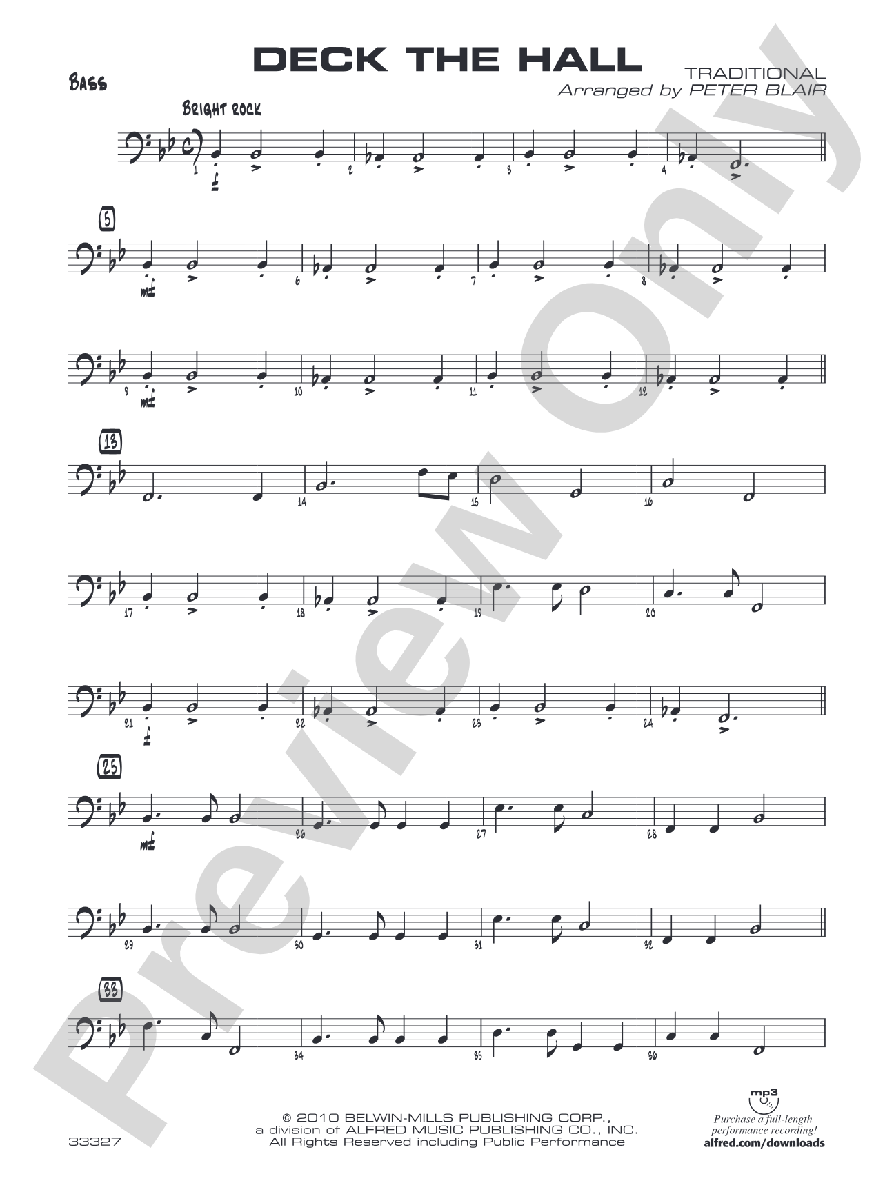 Deck the Hall: String Bass