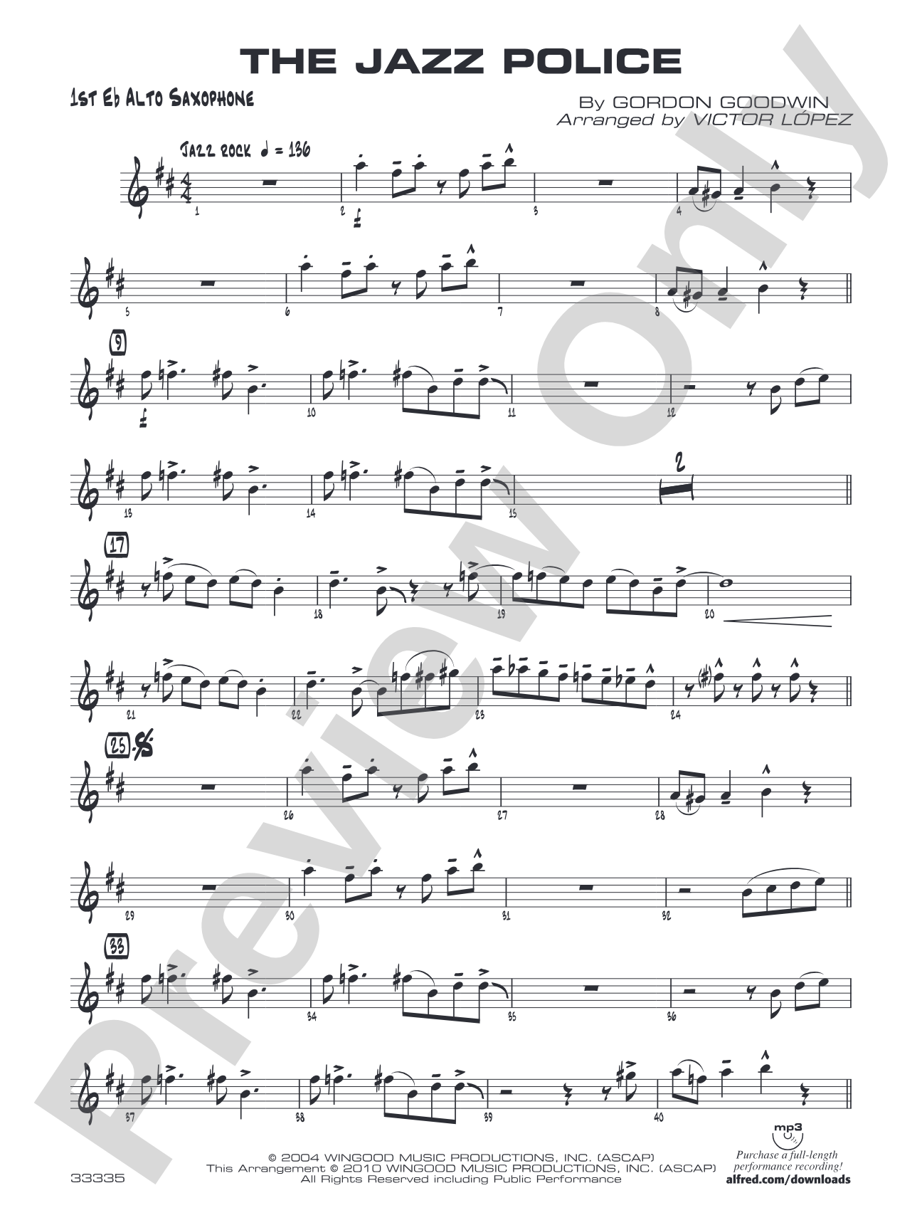 The Jazz Police: E-flat Alto Saxophone