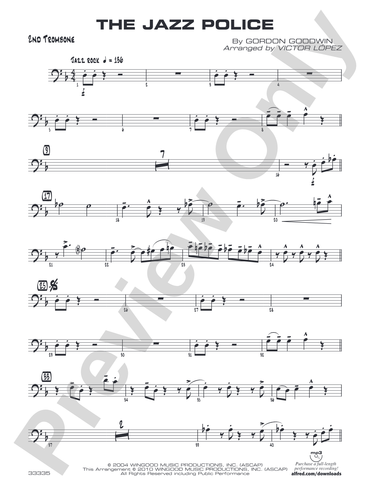 The Jazz Police: 2nd Trombone
