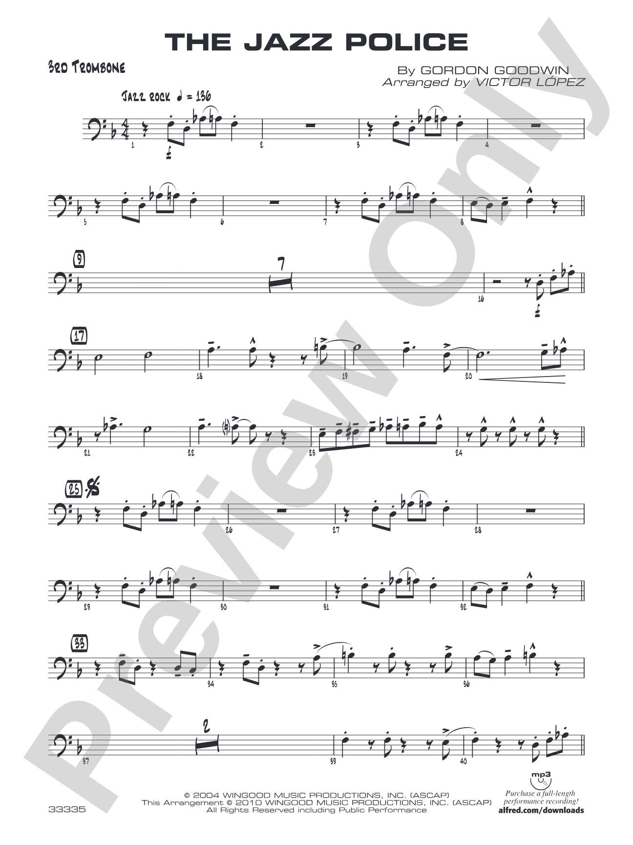 The Jazz Police: 3rd Trombone