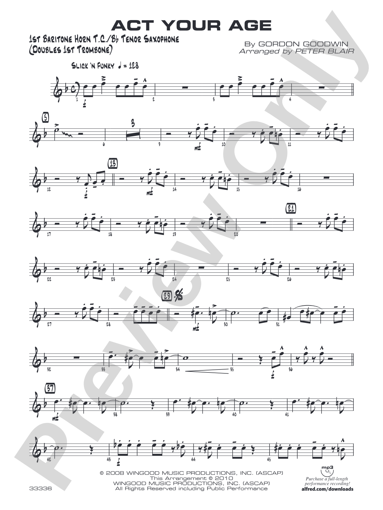 Act Your Age: Baritone T.C.