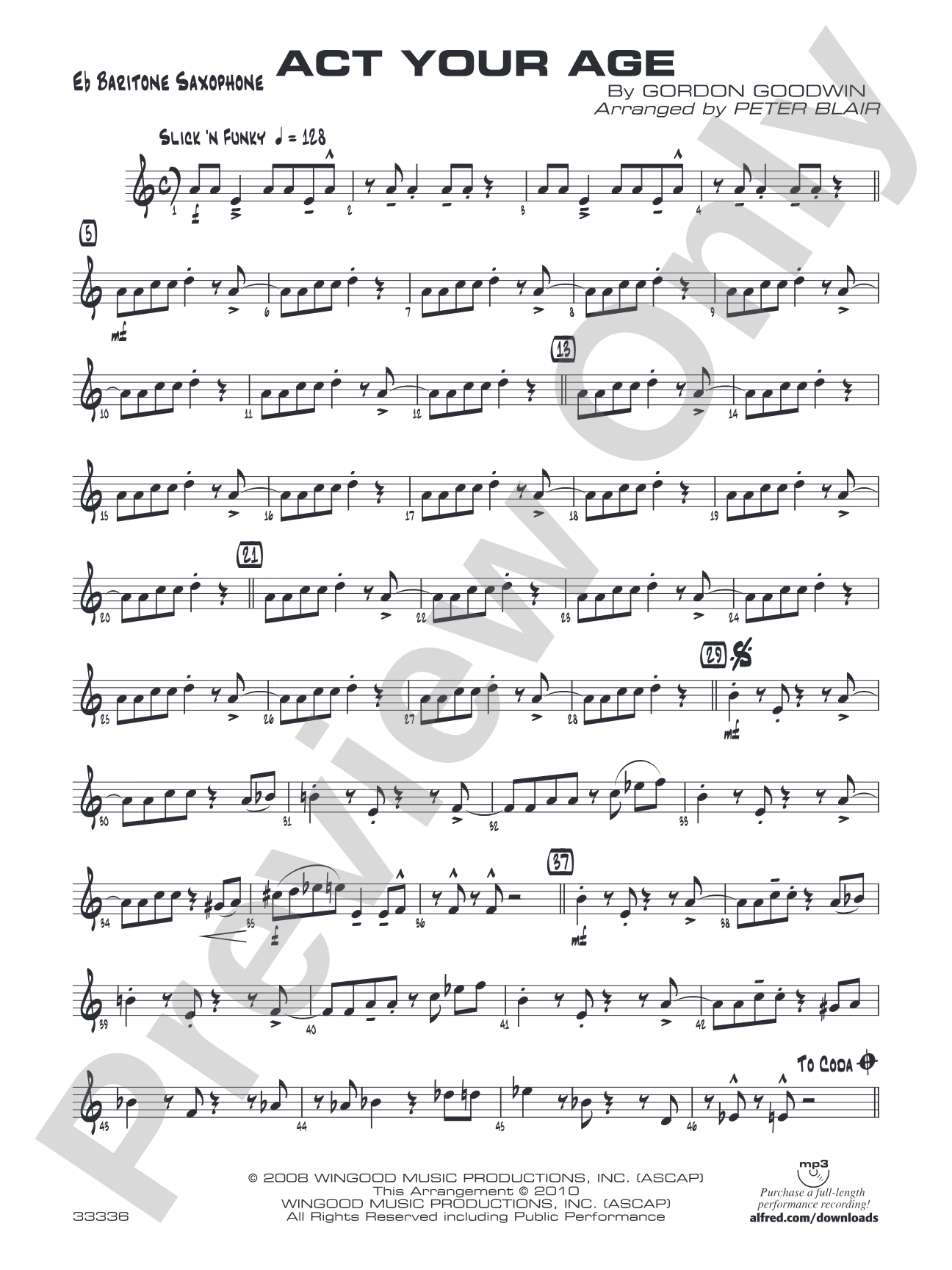 Act Your Age: E-flat Baritone Saxophone