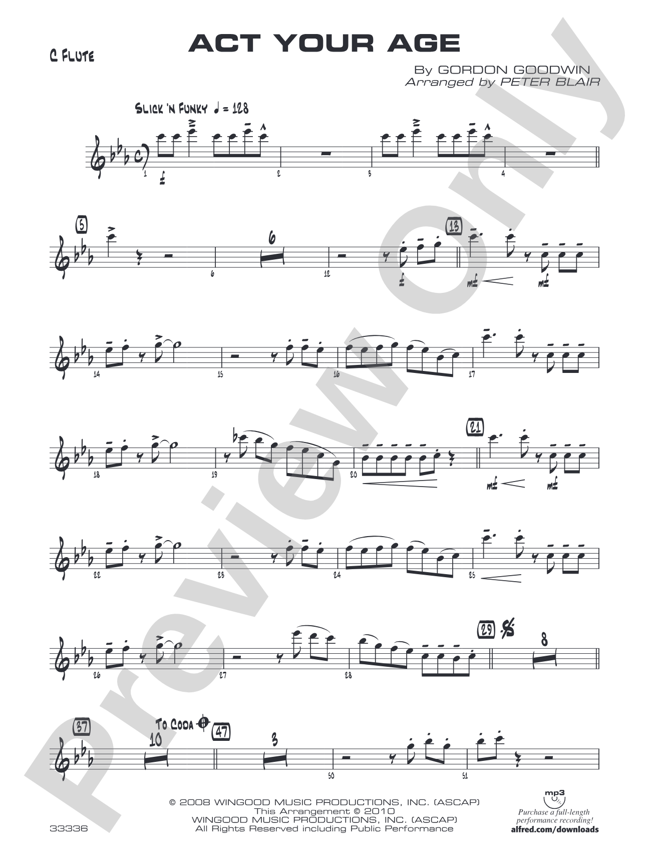 Act Your Age: Flute