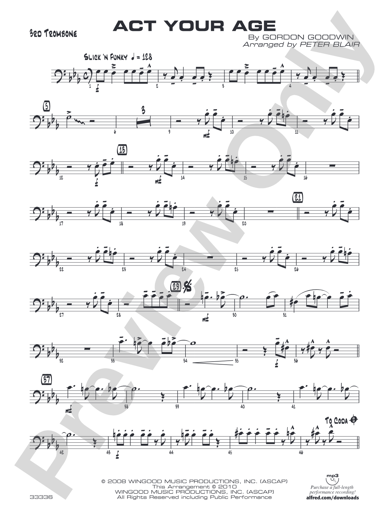 Act Your Age: 3rd Trombone