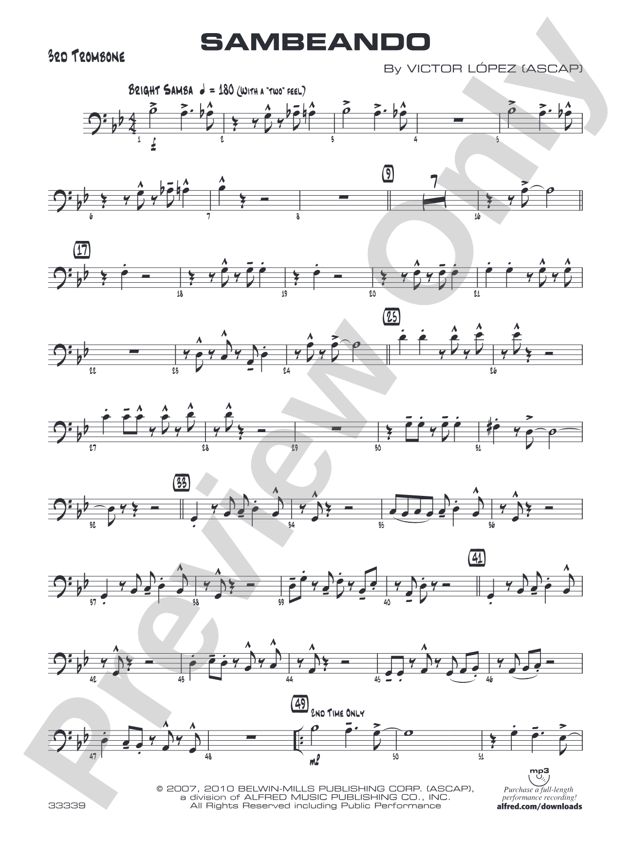 Sambeando: 3rd Trombone