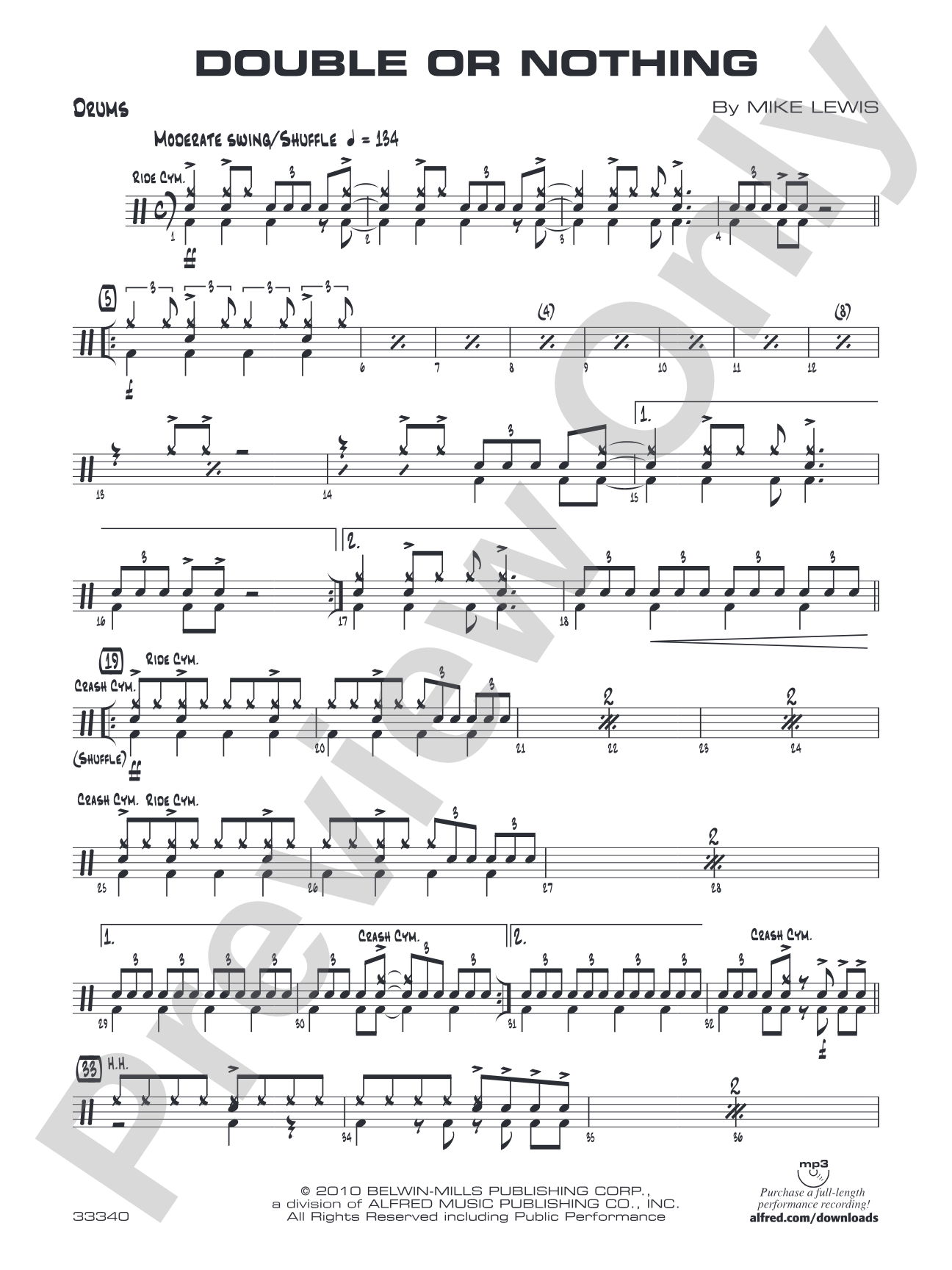 Double or Nothing: Drums