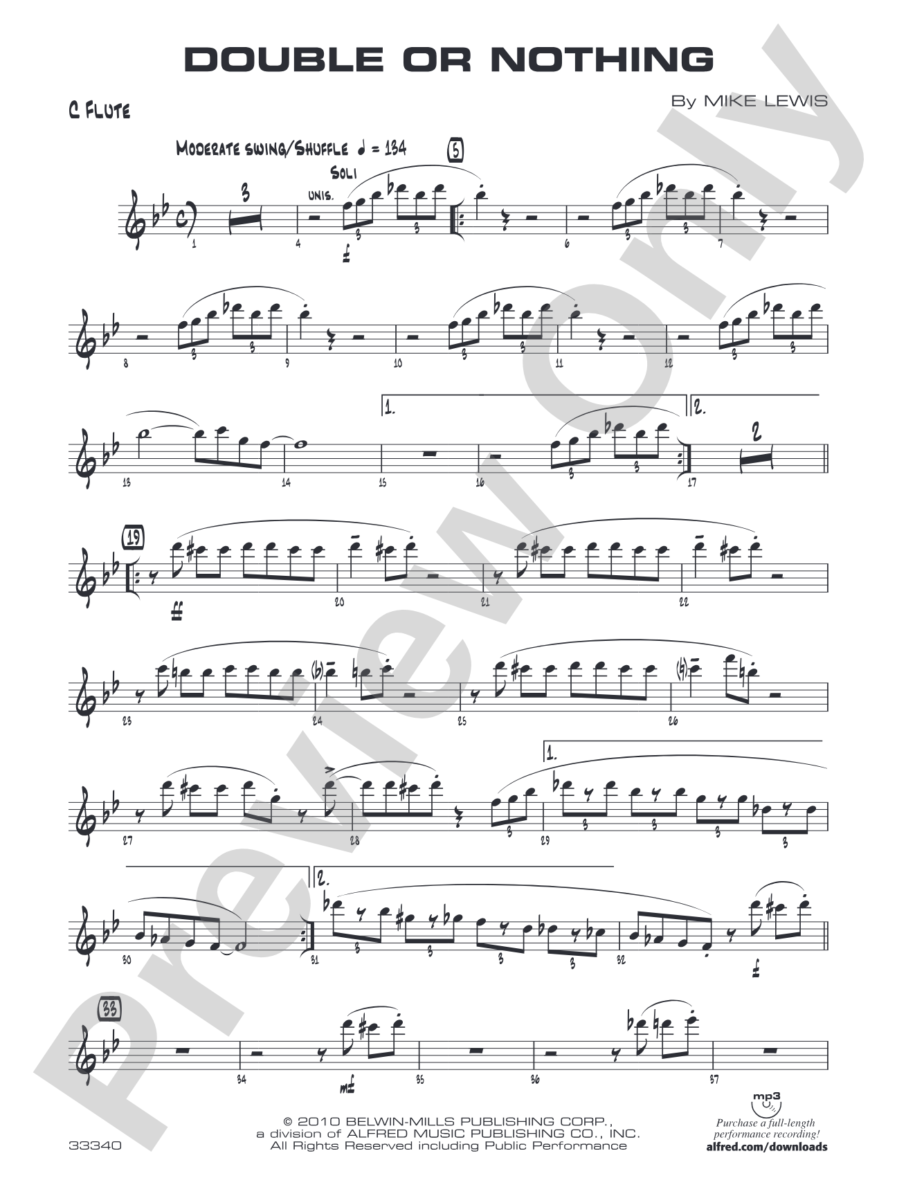 Double or Nothing: Flute