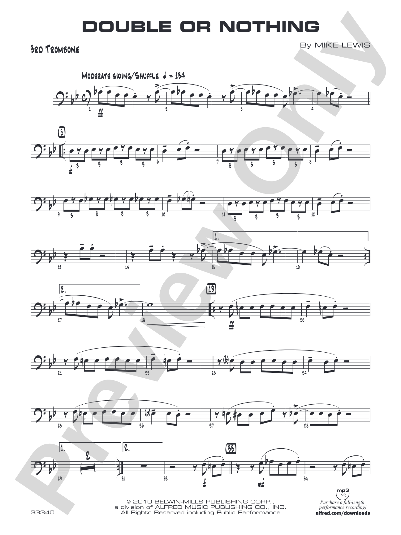 Double or Nothing: 3rd Trombone