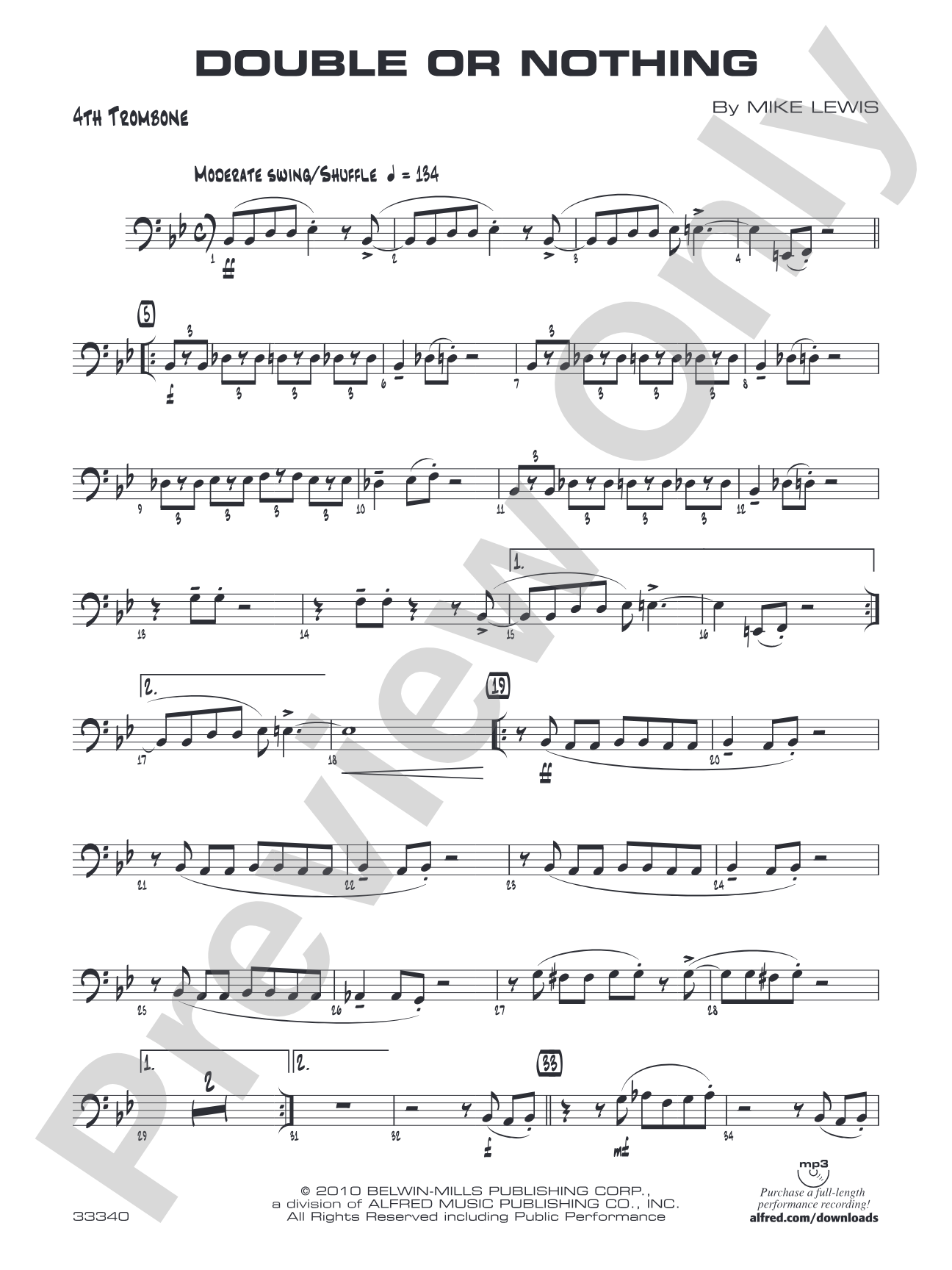 Double or Nothing: 4th Trombone