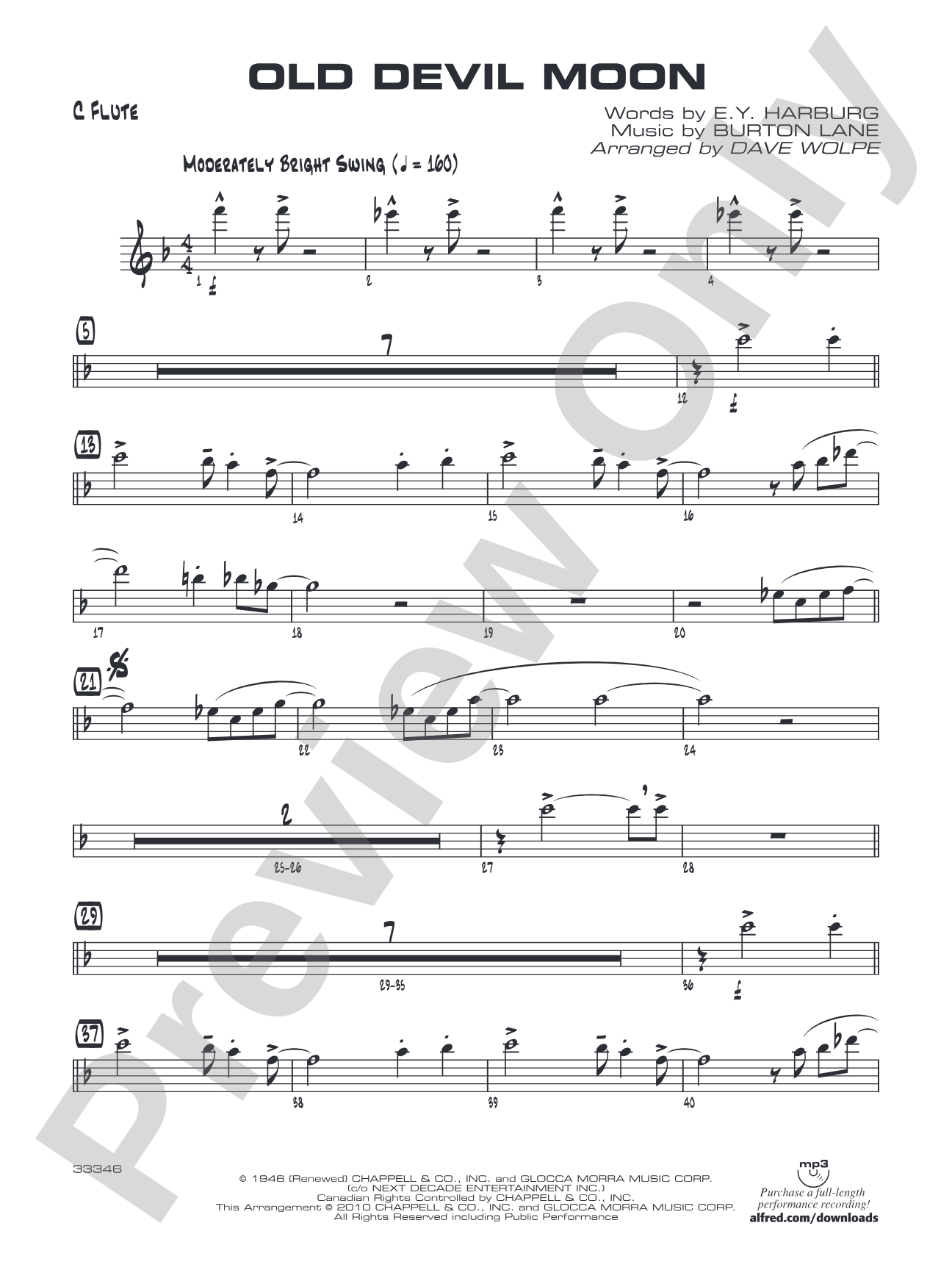 Old Devil Moon: Flute
