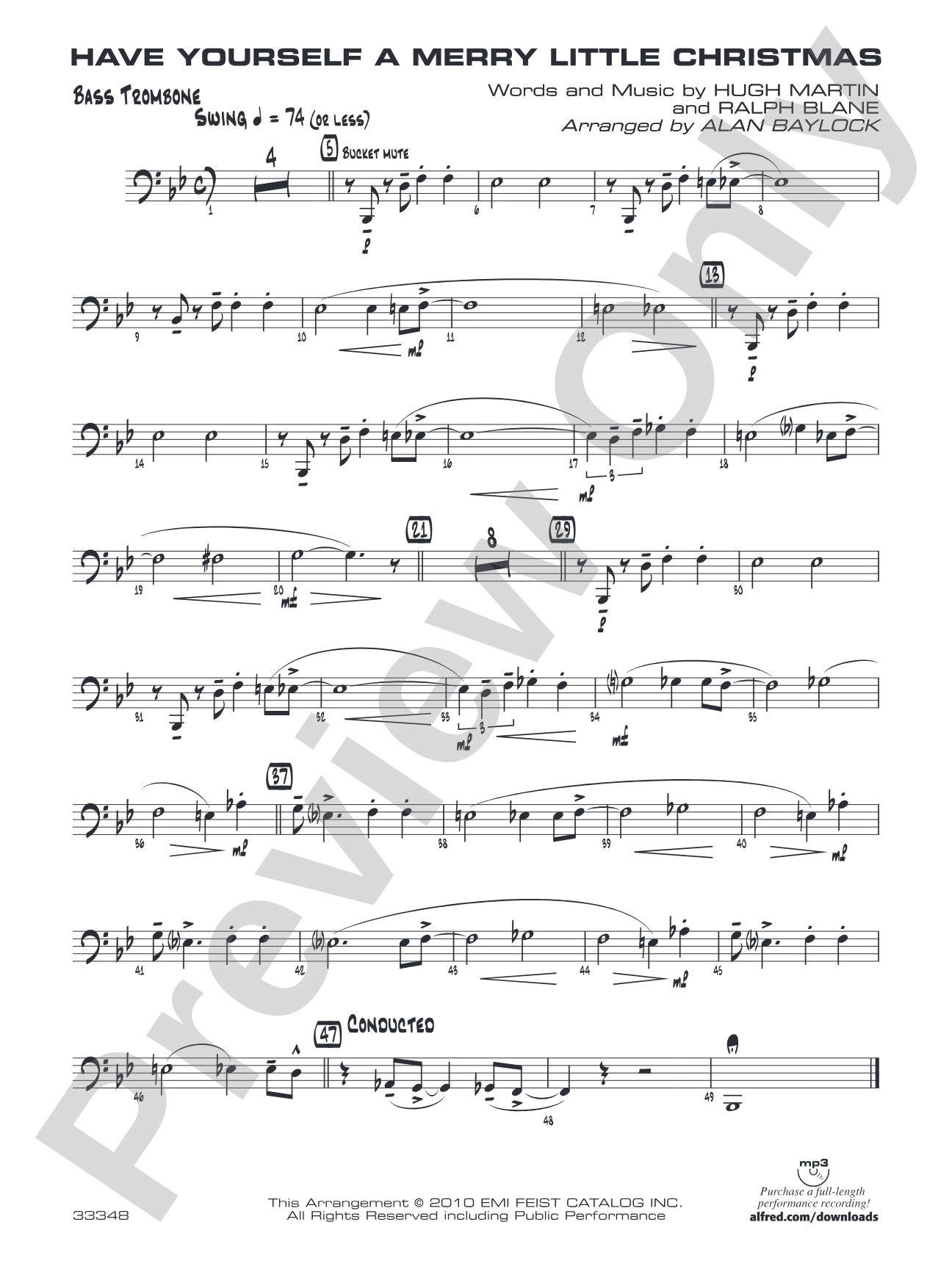 Have Yourself a Merry Little Christmas: Bass Trombone