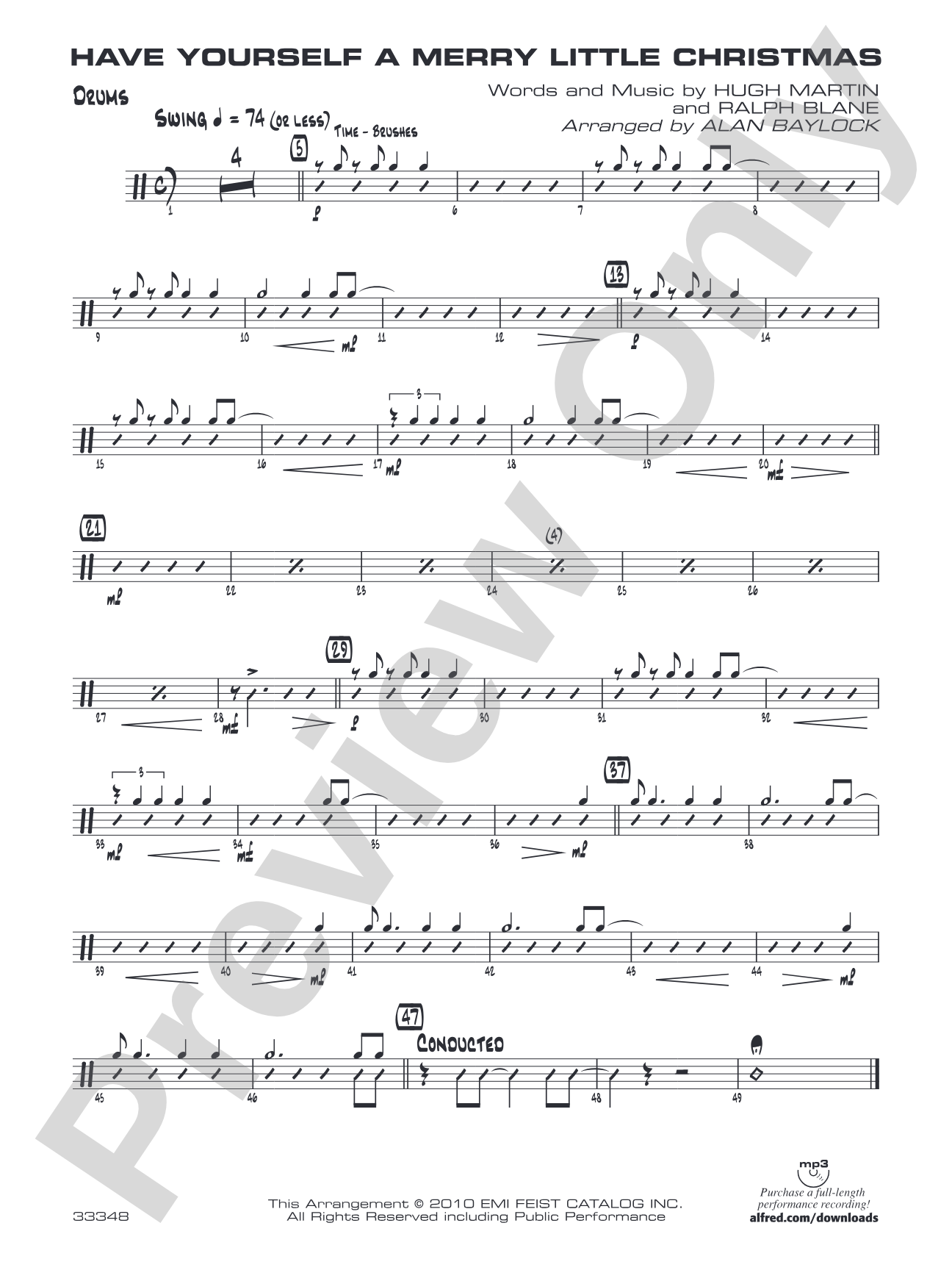 Have Yourself a Merry Little Christmas: Drums