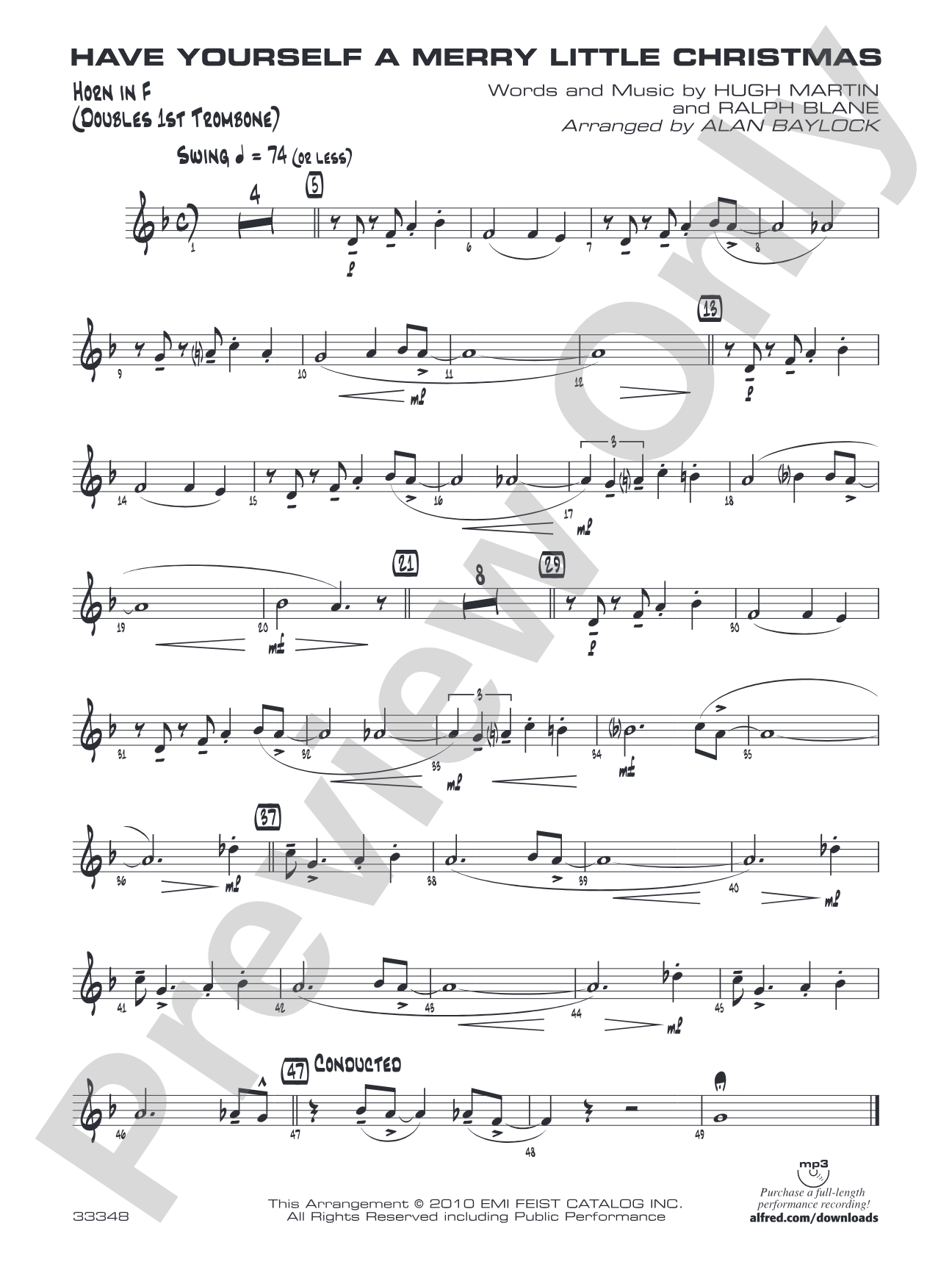Have Yourself a Merry Little Christmas: 1st F Horn