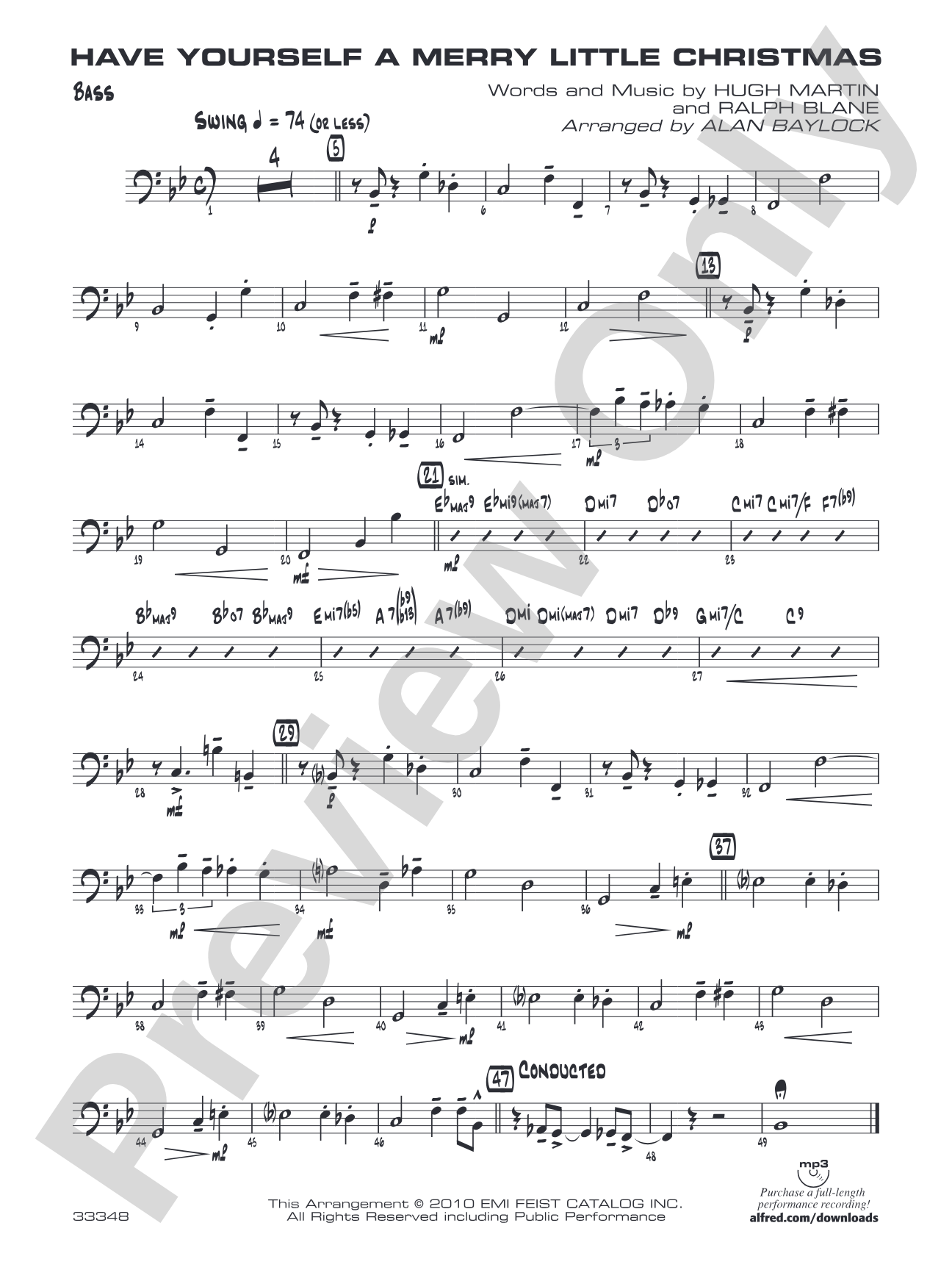 Have Yourself a Merry Little Christmas: String Bass