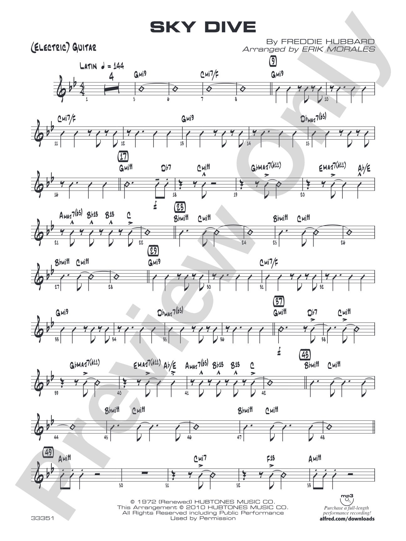 Sky Dive: Guitar