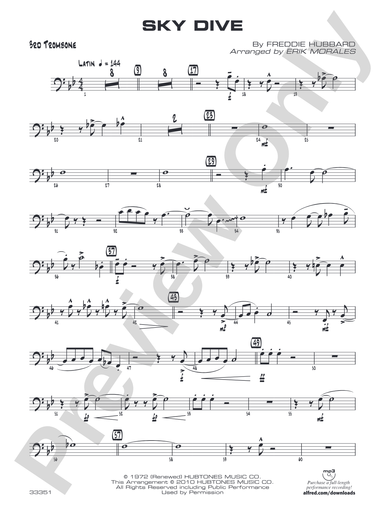 Sky Dive: 3rd Trombone