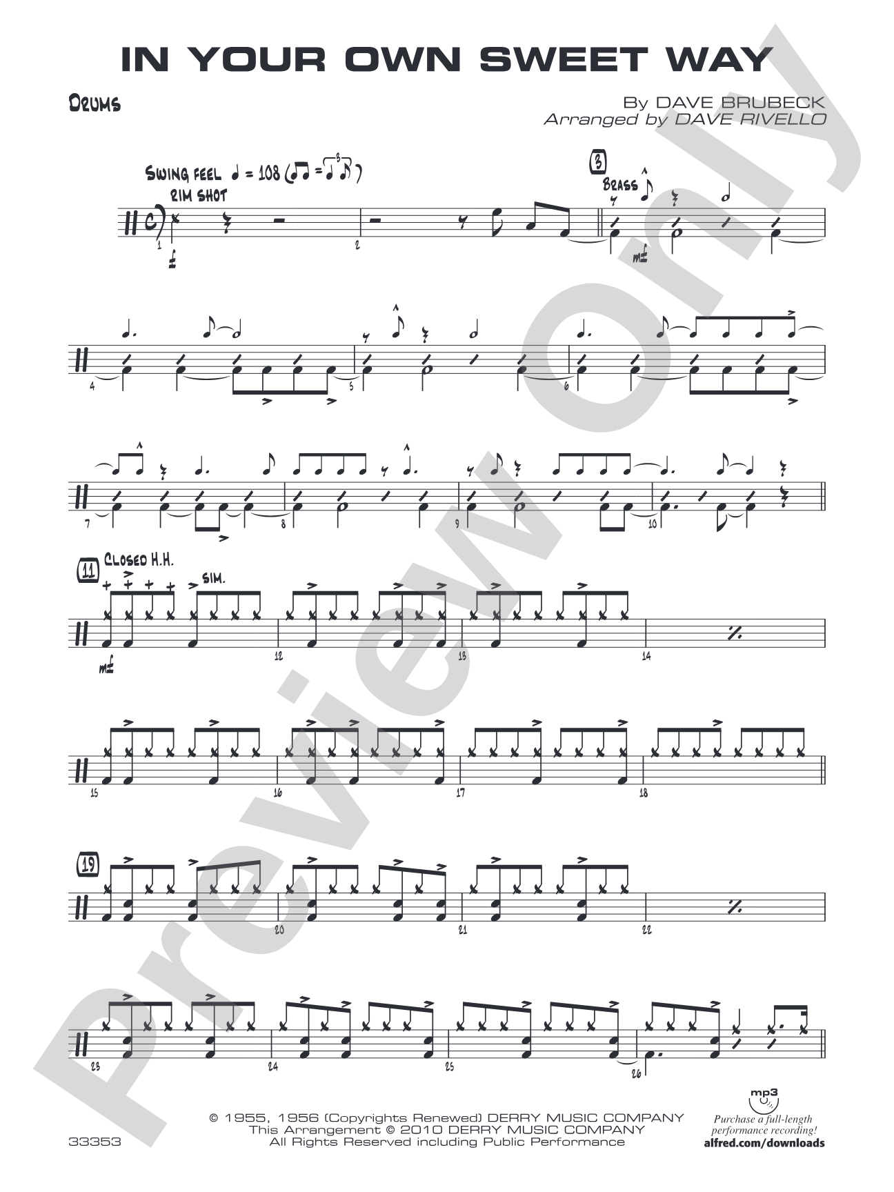 In Your Own Sweet Way: Drums