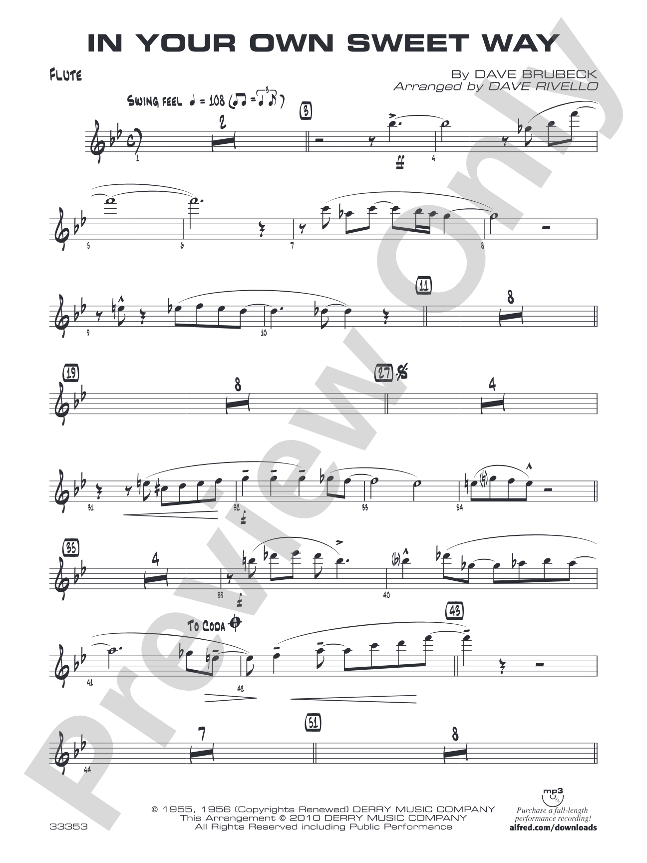 In Your Own Sweet Way: Flute