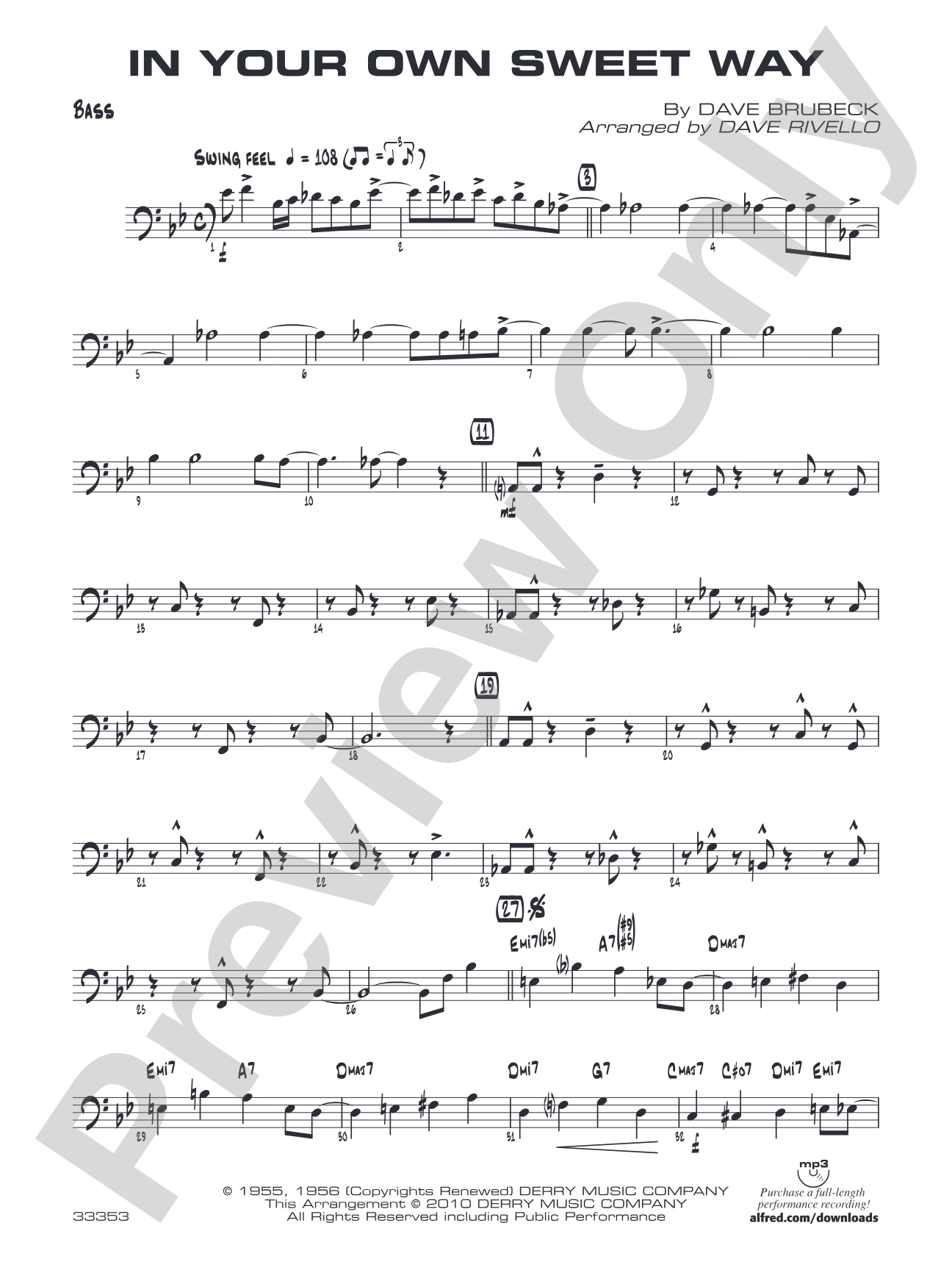 In Your Own Sweet Way: String Bass