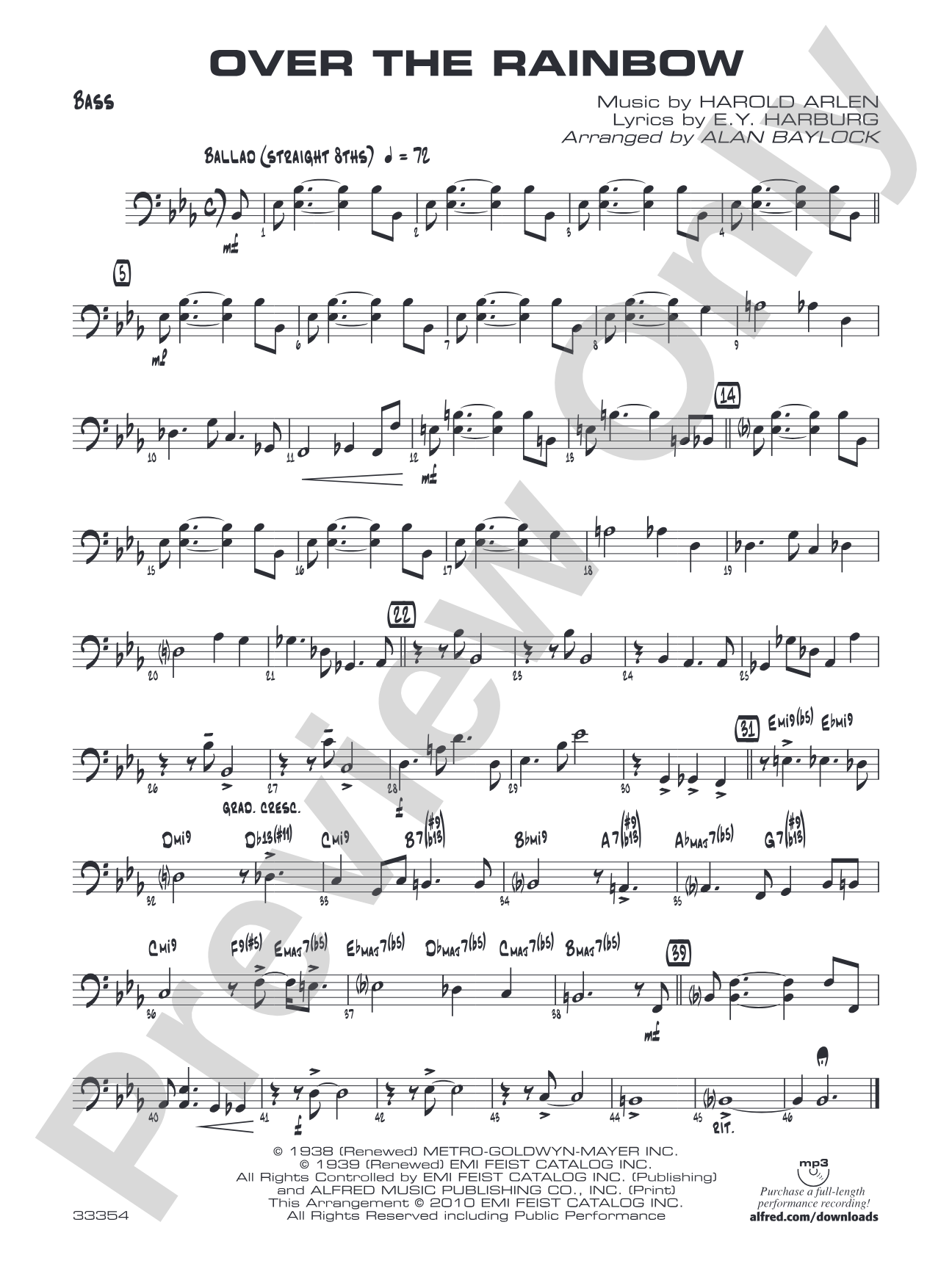 Over the Rainbow: String Bass
