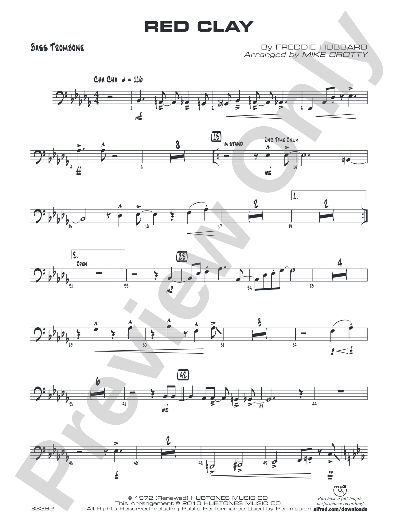 Red Clay: Bass Trombone
