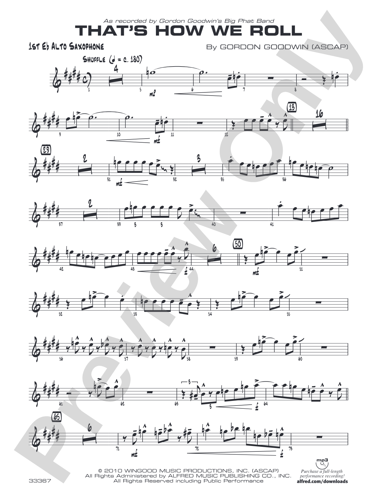 That's How We Roll: E-flat Alto Saxophone