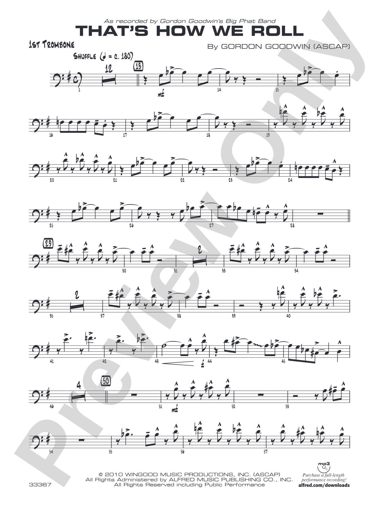 That's How We Roll: 1st Trombone