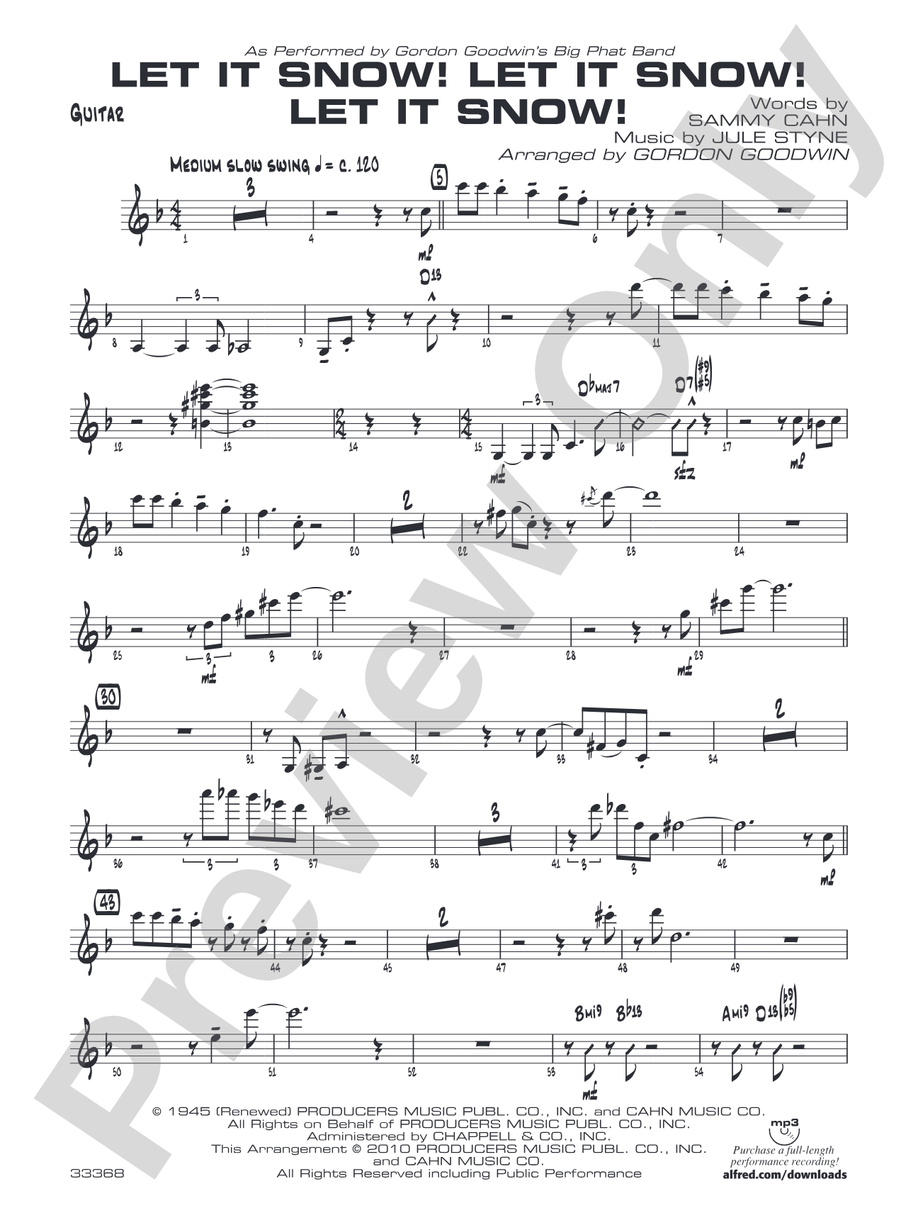Let It Snow! Let It Snow! Let It Snow!: Guitar
