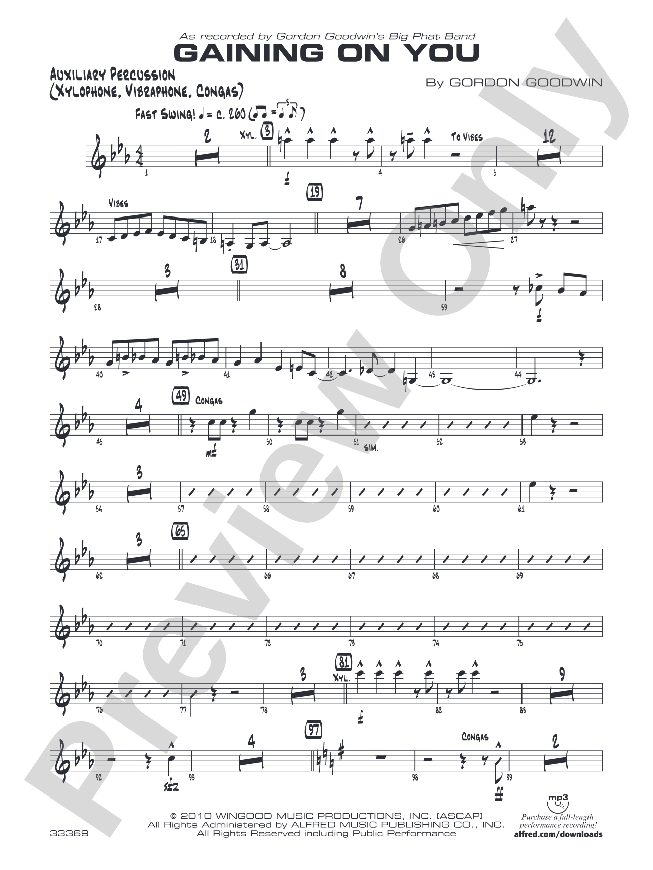 Gaining On You: Auxiliary Percussion