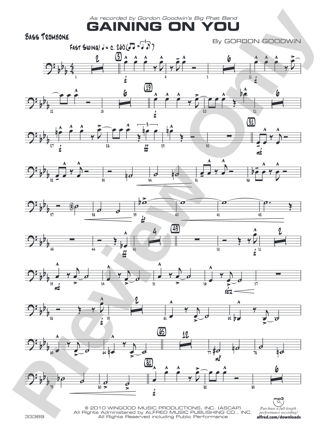 Gaining On You: Bass Trombone