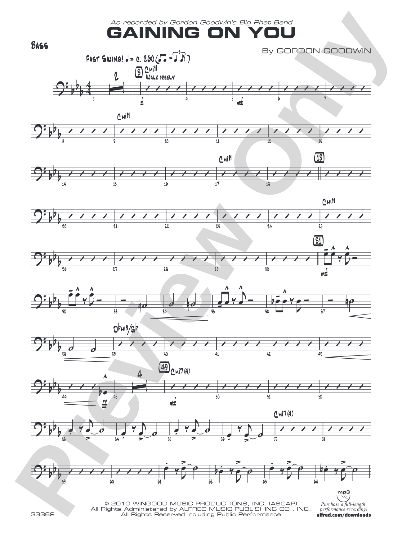 Gaining On You: String Bass