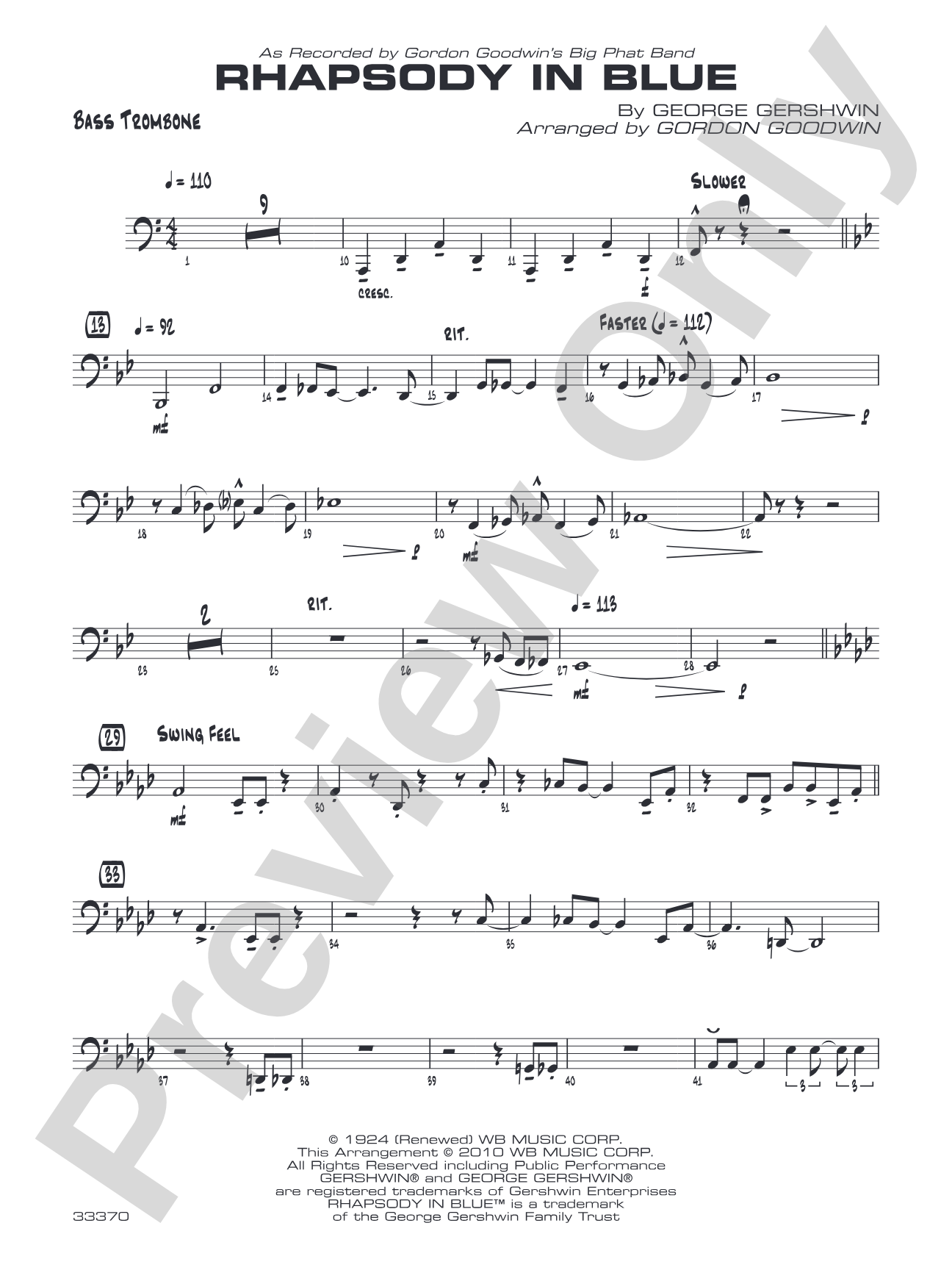 Rhapsody in Blue: Bass Trombone