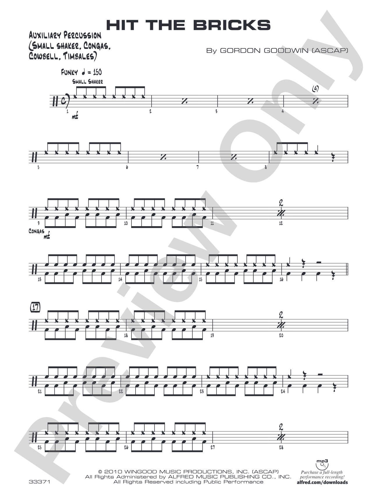 Hit the Bricks: Auxiliary Percussion