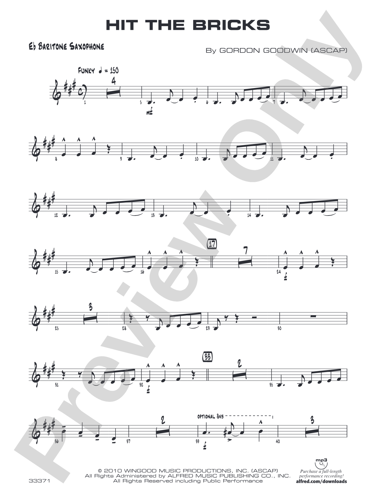 Hit the Bricks: E-flat Baritone Saxophone