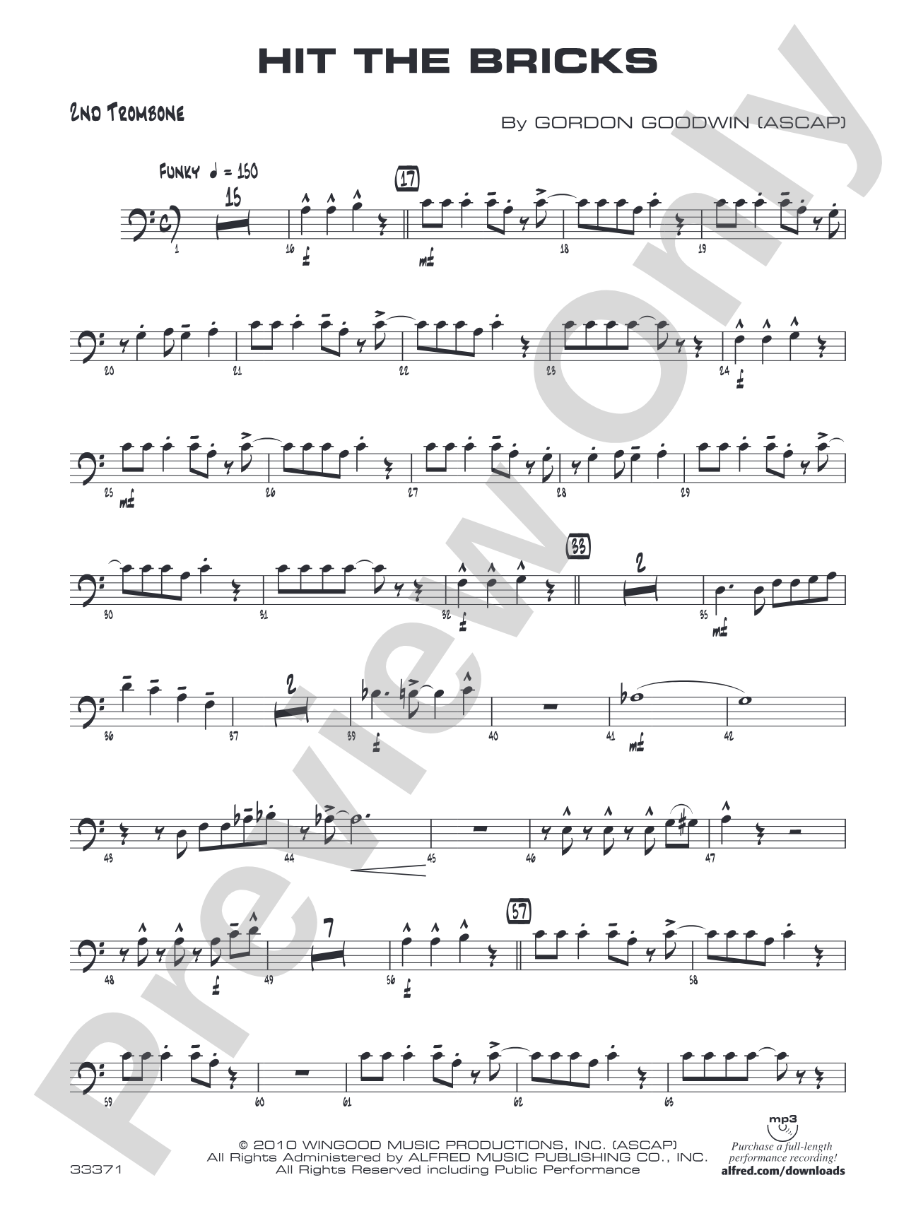 Hit the Bricks: 2nd Trombone